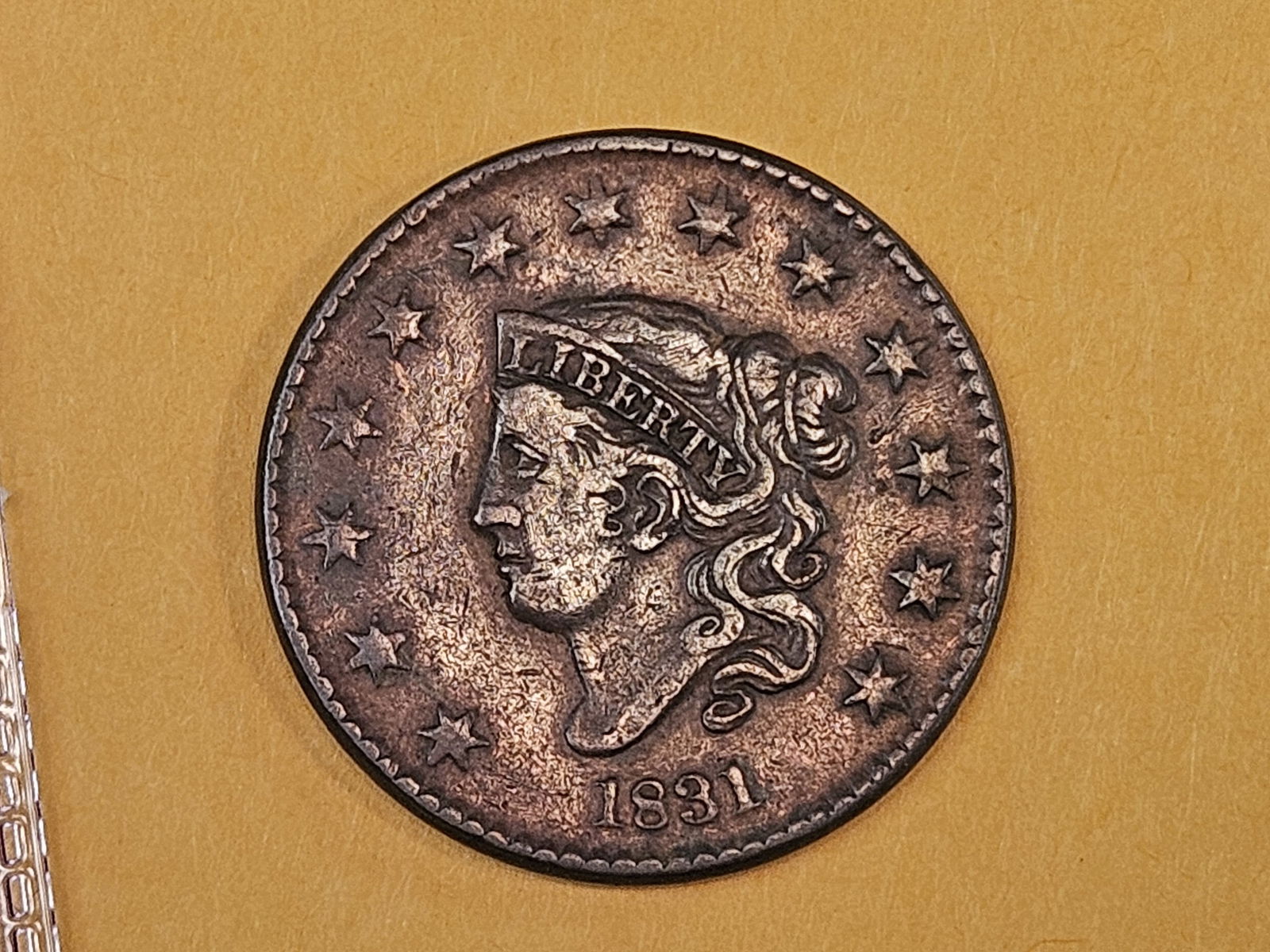 1831 Coronet Head Large Cent - 3