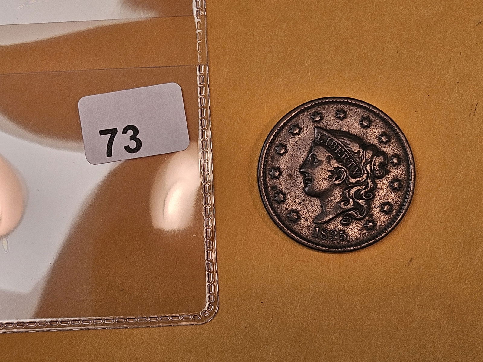 1835 Coronet Head Large Cent - 2