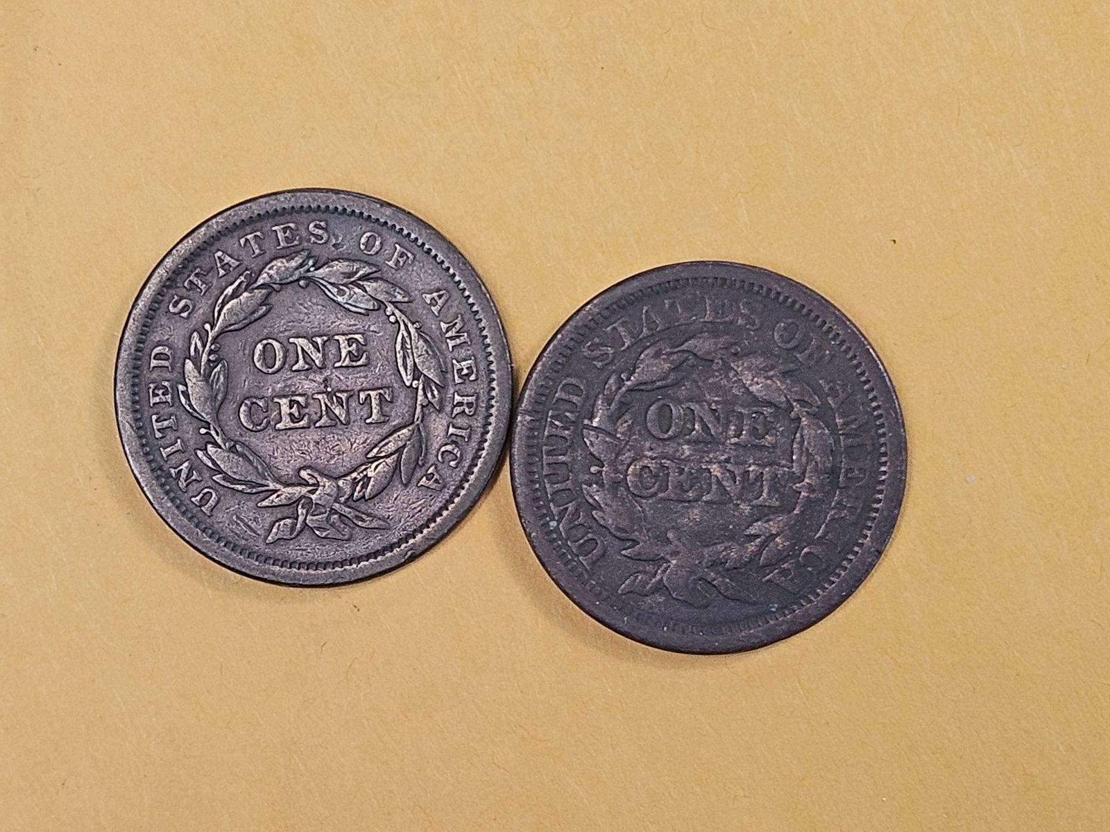 1840 and 1844 Braided Hair Large Cents - 5