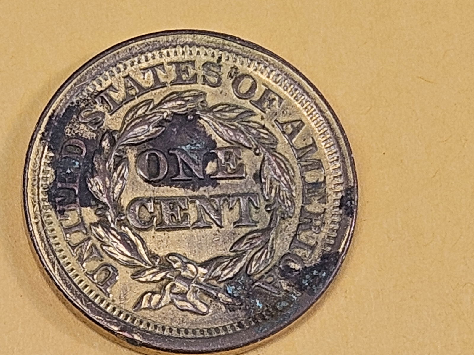 1852 Braided Hair Large cent in About Uncirculated plus - details - 5