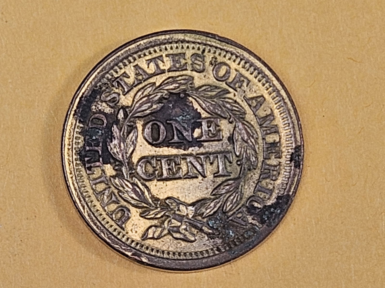 1852 Braided Hair Large cent in About Uncirculated plus - details - 6