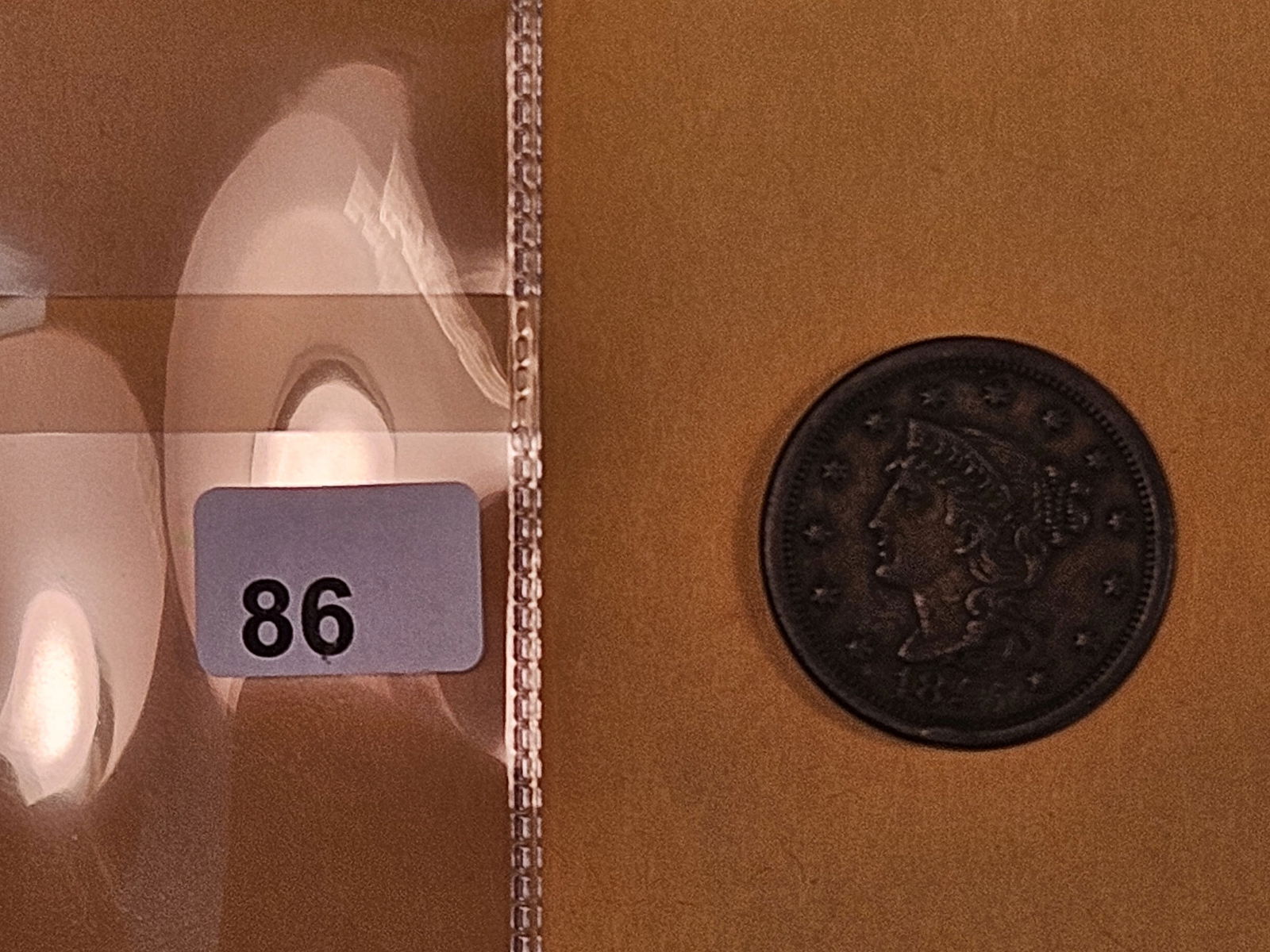 1855 Braided Hair Large Cent in Very Fine plus - 2