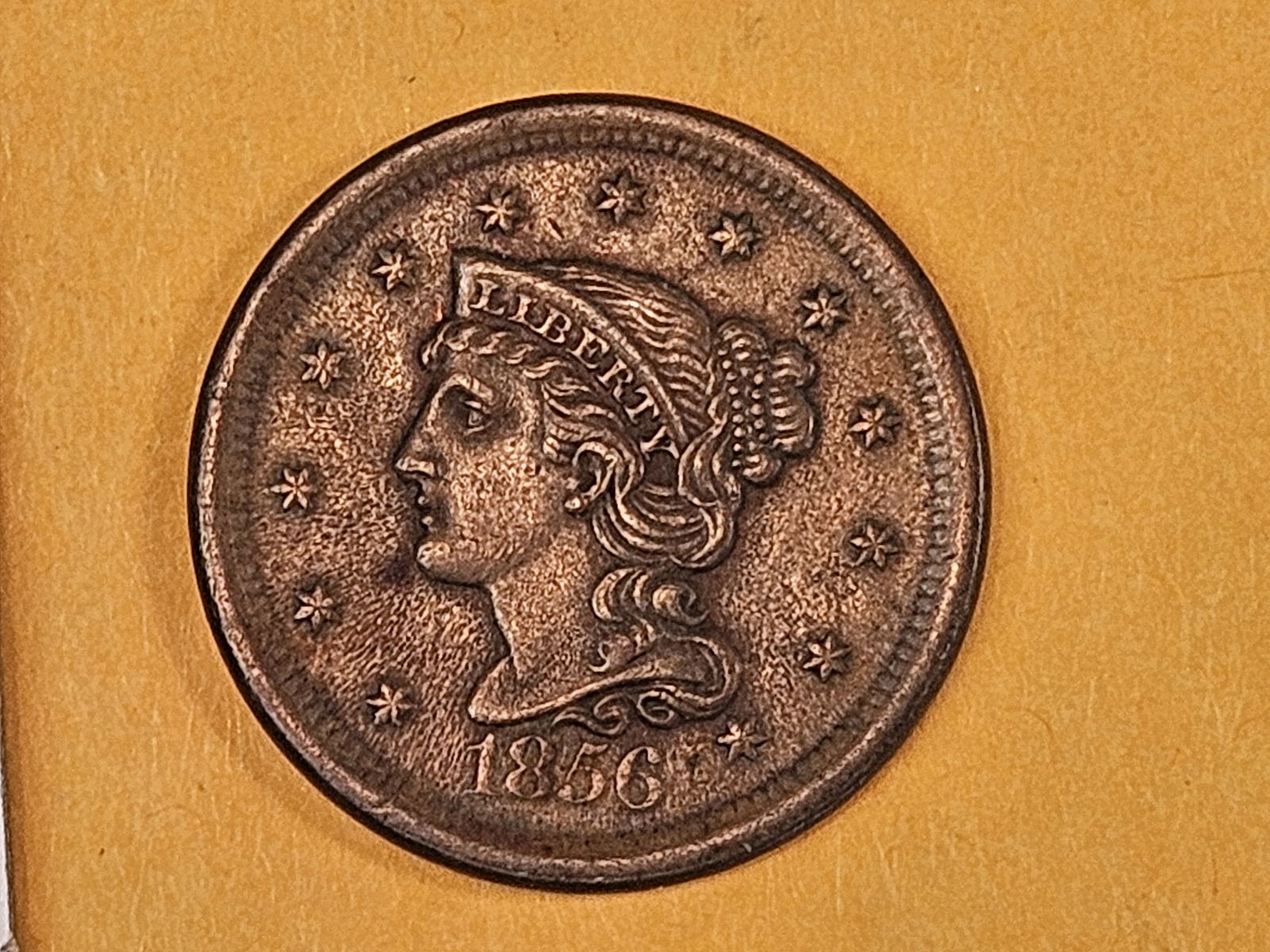 1856 Braided Hair Large Cent - 3