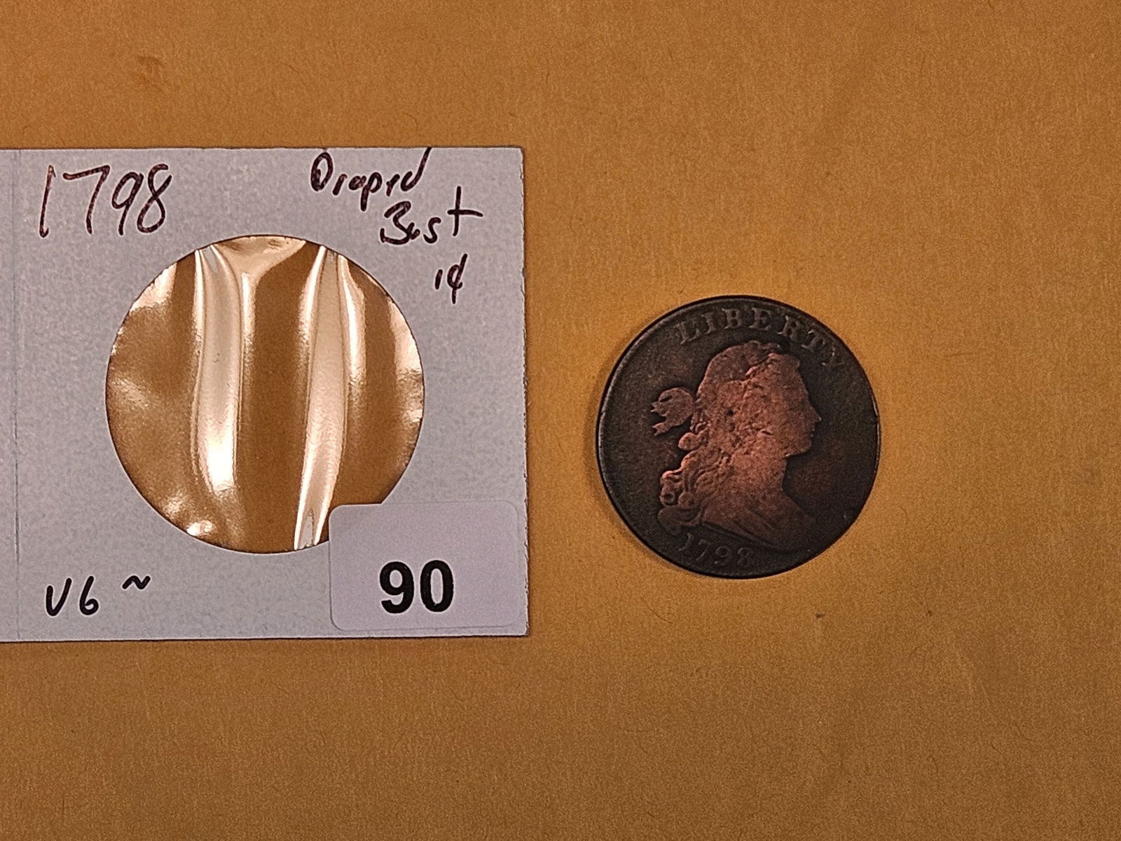 1798 Draped Bust Large Cent in Very Good-ish - 2