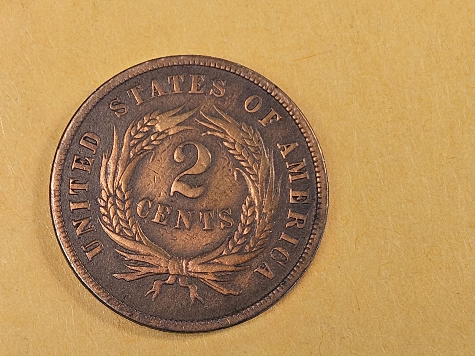 1865 Two Cent piece - 3