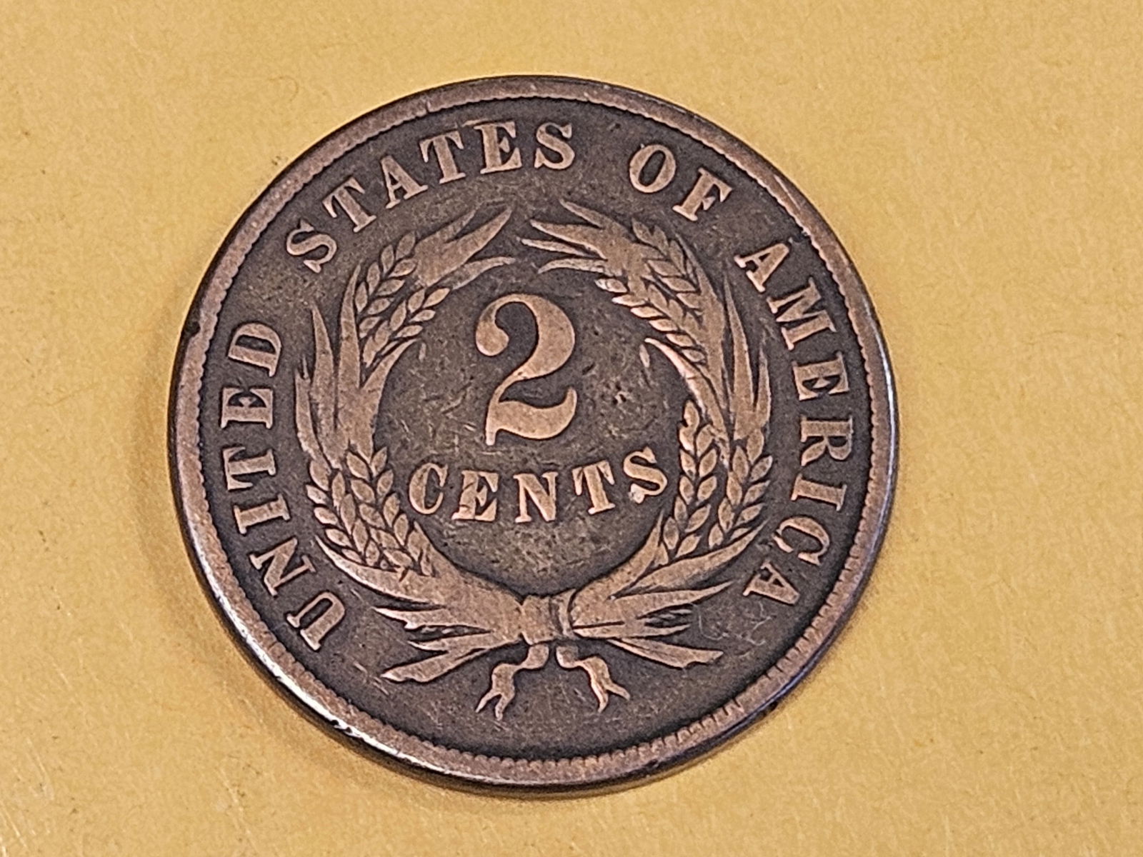 Better Date 1871 Two Cent piece - 4
