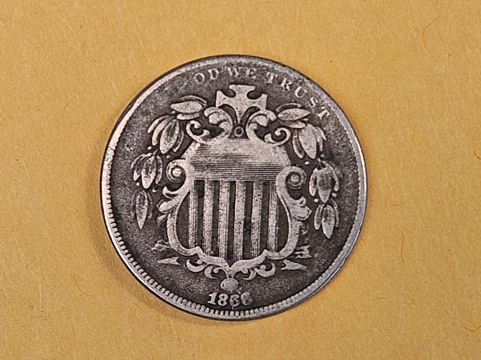 1866 With Rays Shield Nickel (1 of 3)