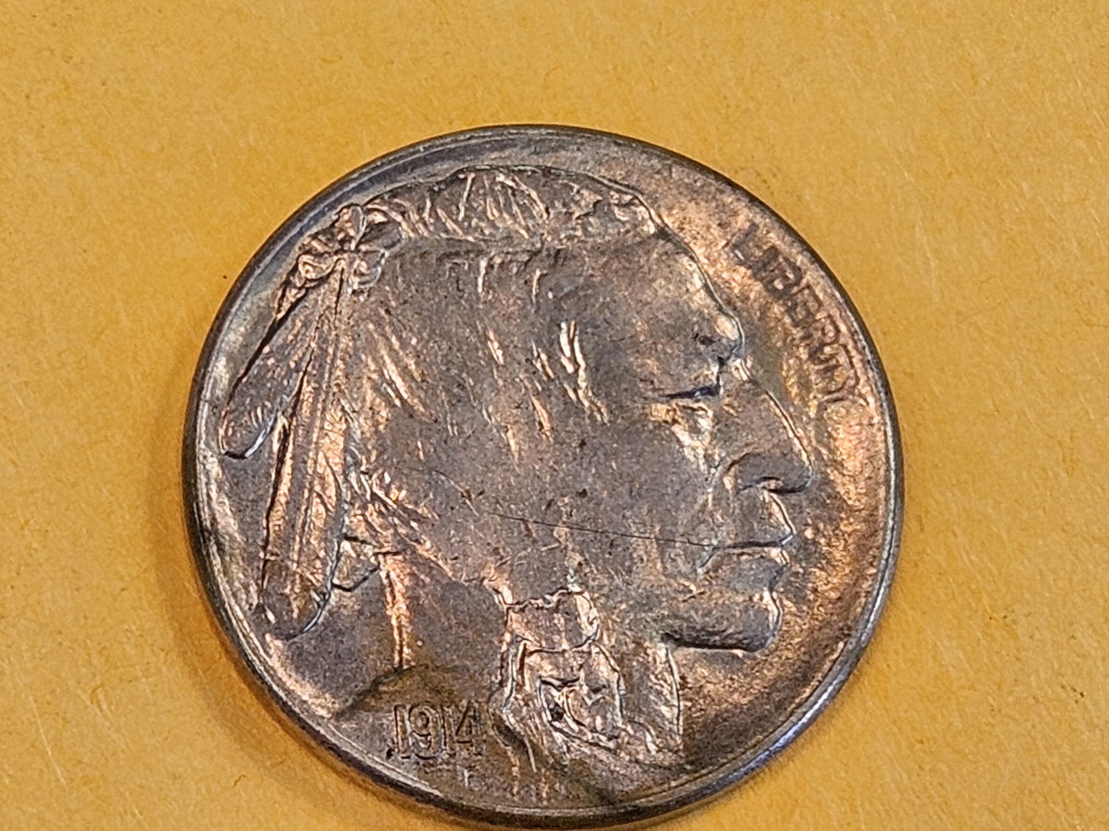 * Semi-key 1914-S Buffalo Nickel - 4