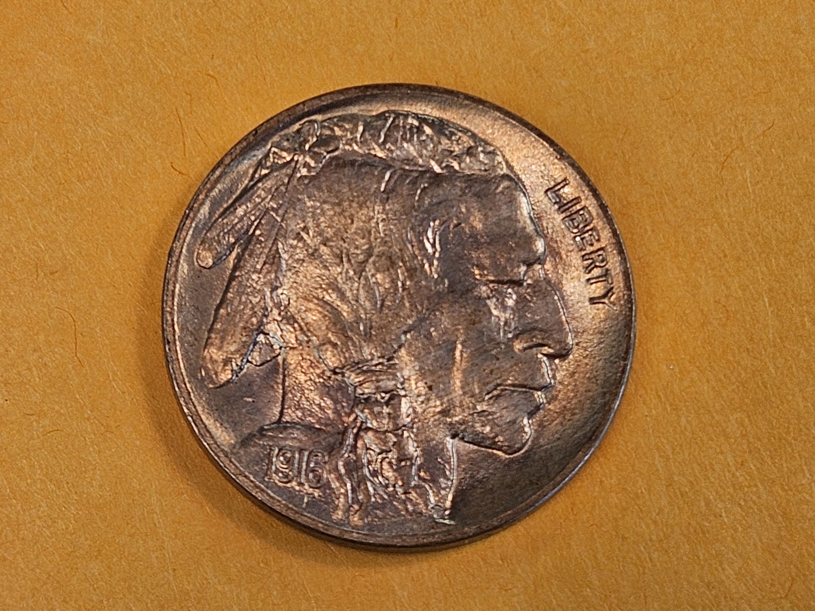 GEM Brilliant Uncircuated 1916 Buffalo Nickel: Great Luster 