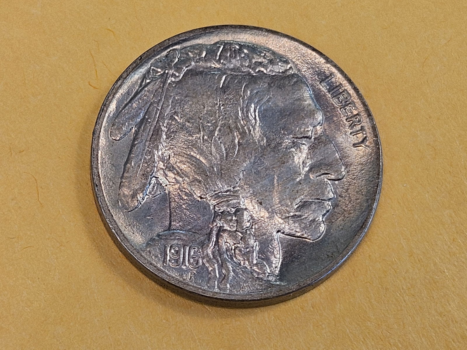 GEM Brilliant Uncircuated 1916 Buffalo Nickel - 3
