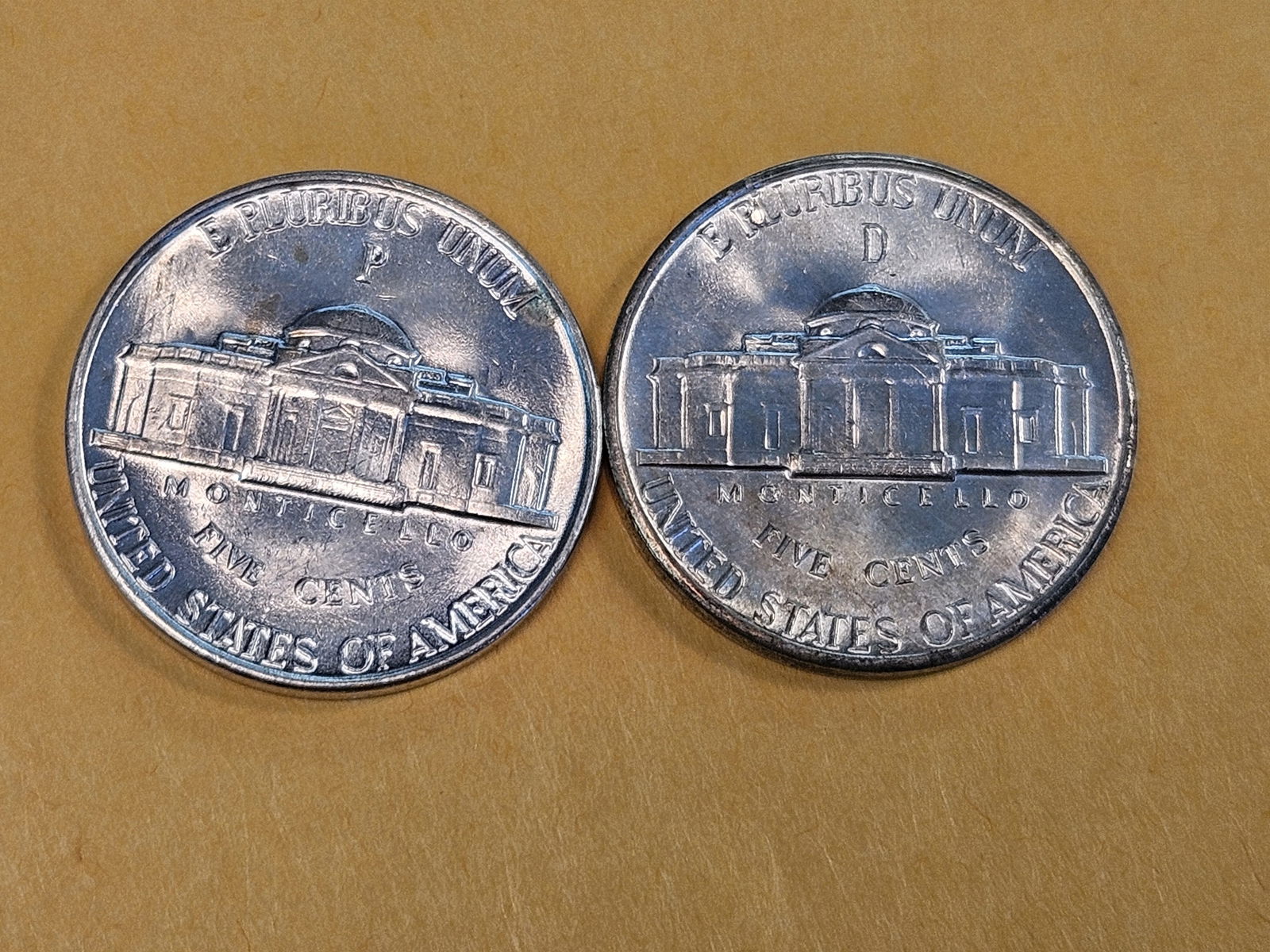 Two GEM Brilliant Uncirculated Silver Wartime Jefferson Nickels - 5
