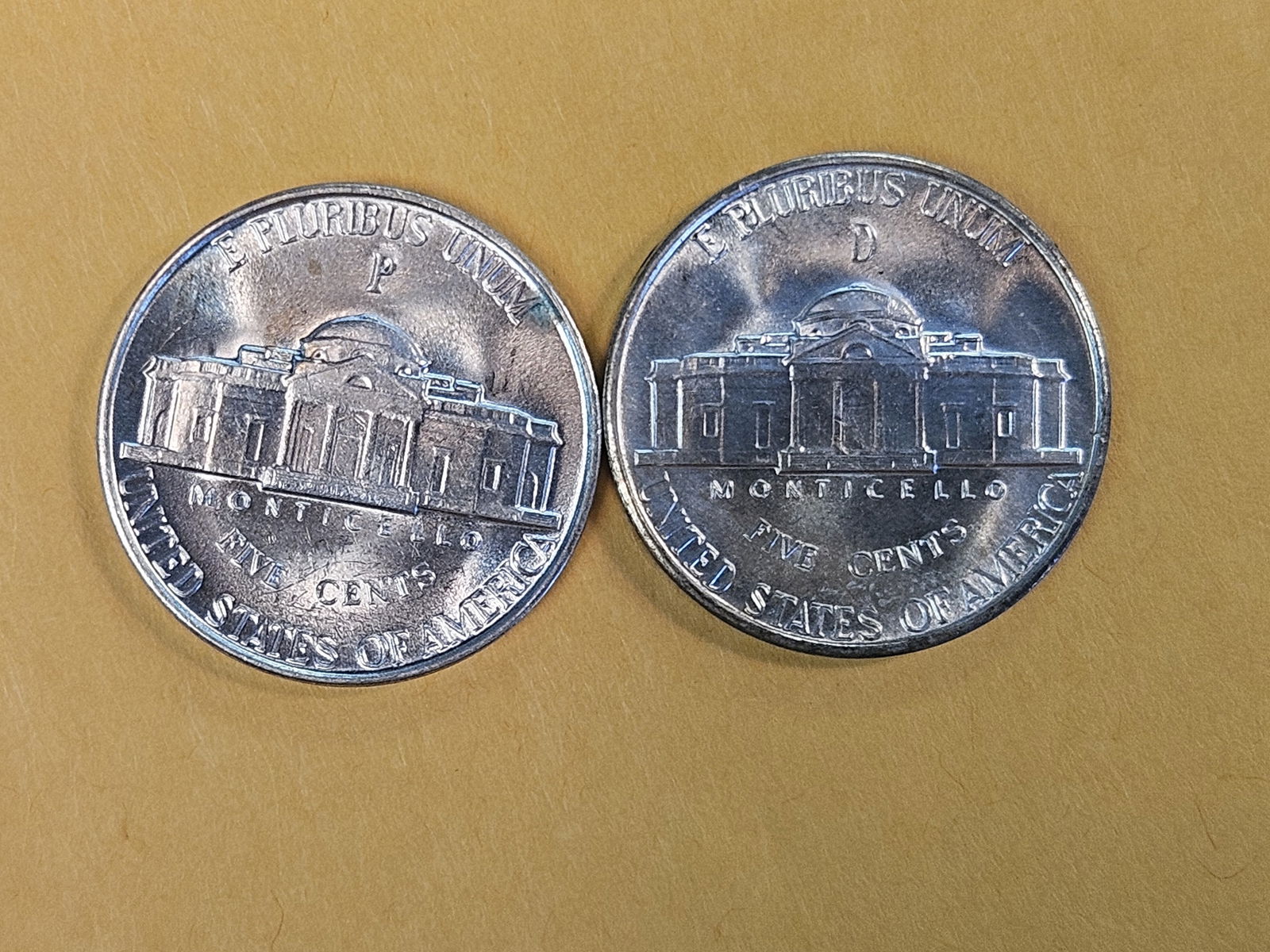 Two GEM Brilliant Uncirculated Silver Wartime Jefferson Nickels - 6