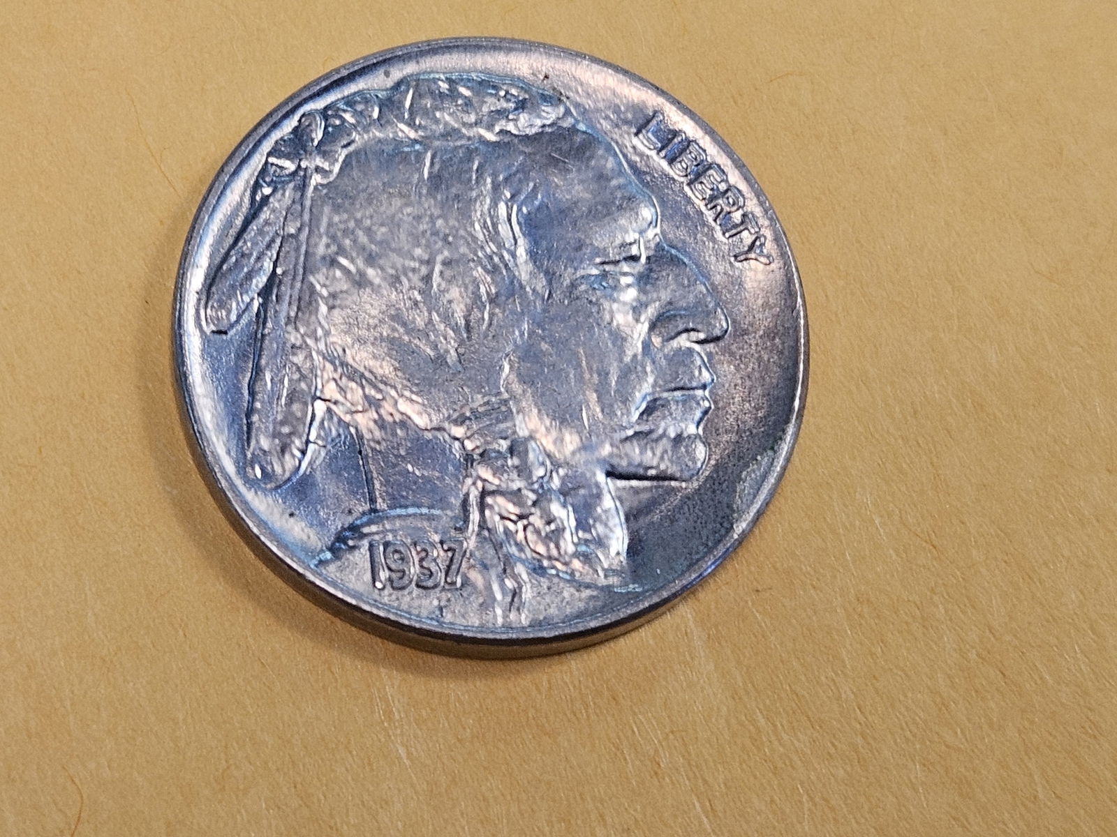 GEM Brilliant Uncirculated 1937 Buffalo Nickel - 3