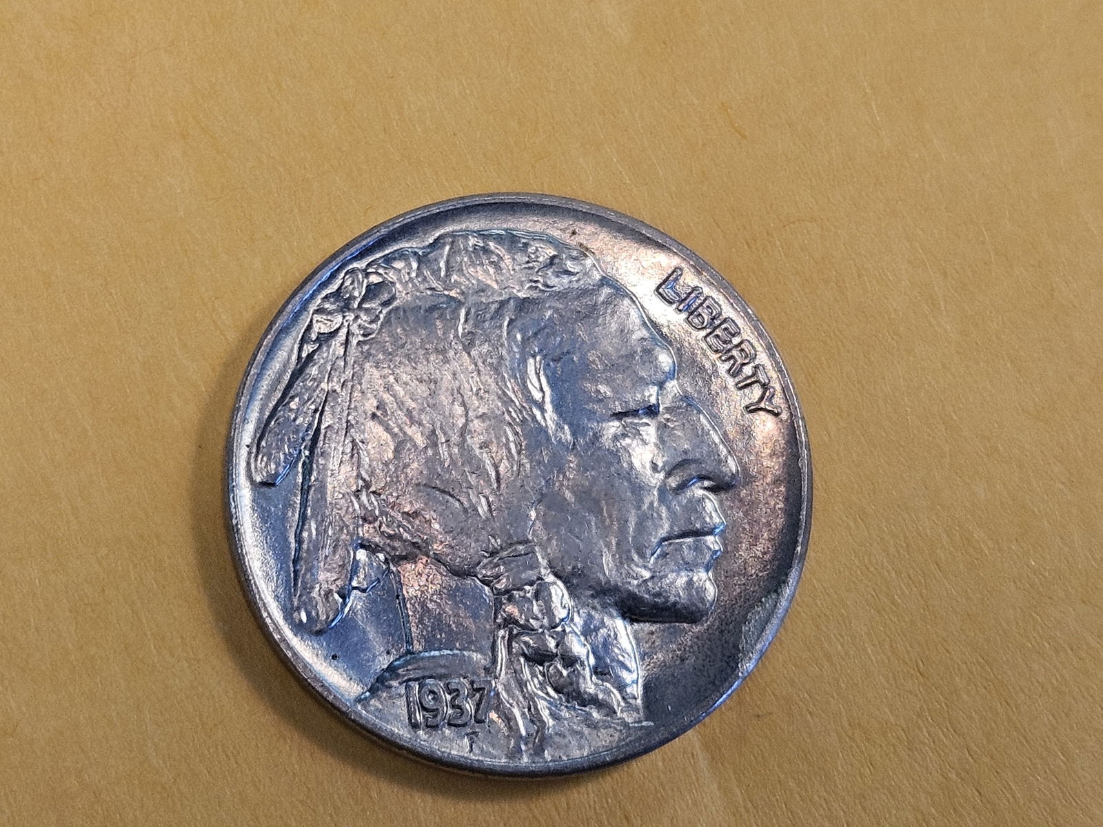 GEM Brilliant Uncirculated 1937 Buffalo Nickel - 4