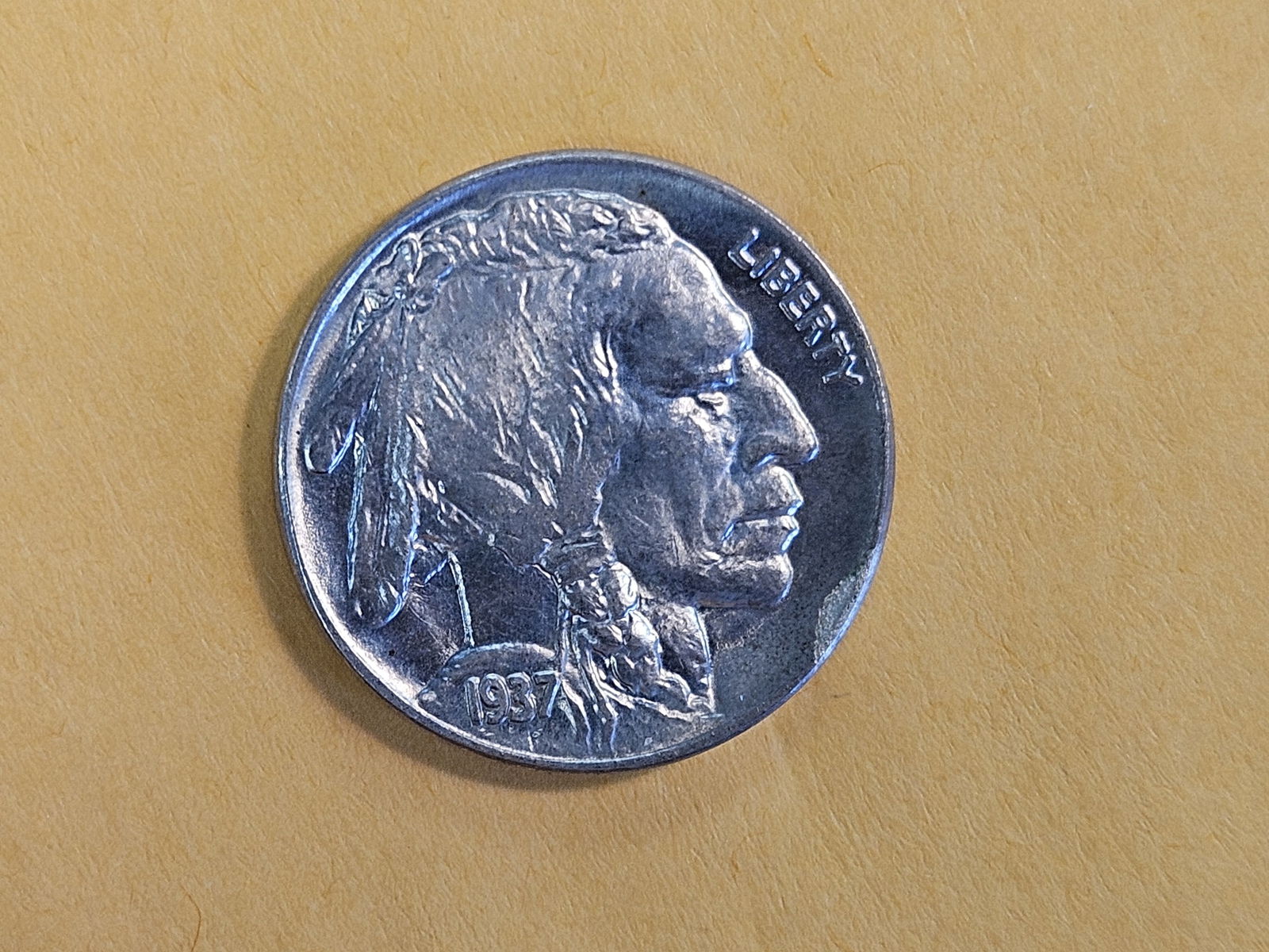 GEM Brilliant Uncirculated 1937 Buffalo Nickel - 5