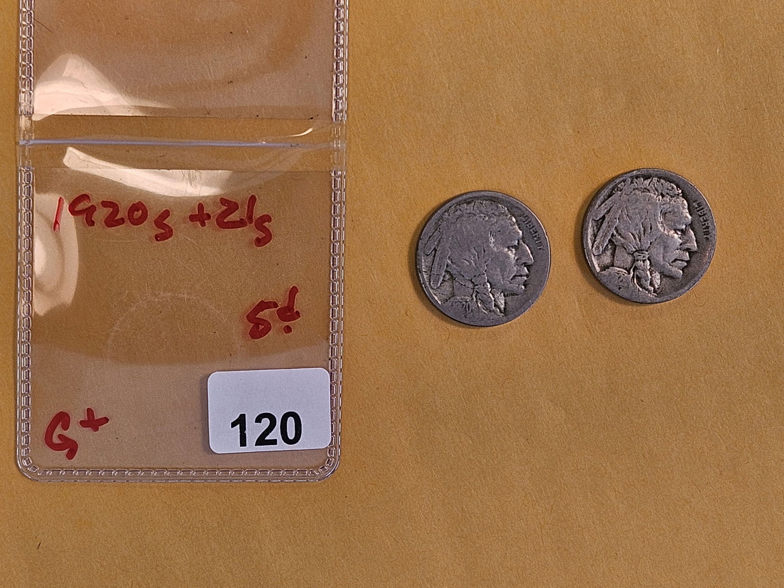 1920-S and 1921-S Buffalo Nickels - 2