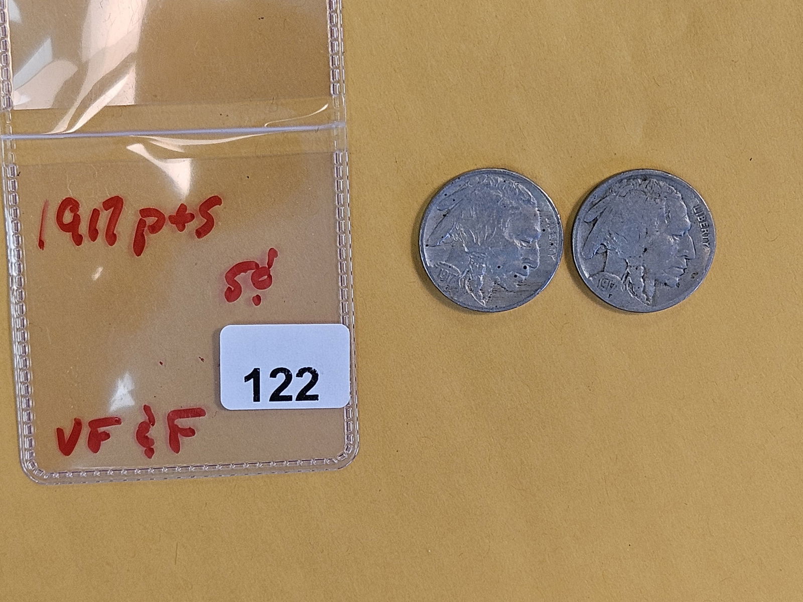 1917 and 1917-S Buffalo Nickels - 2