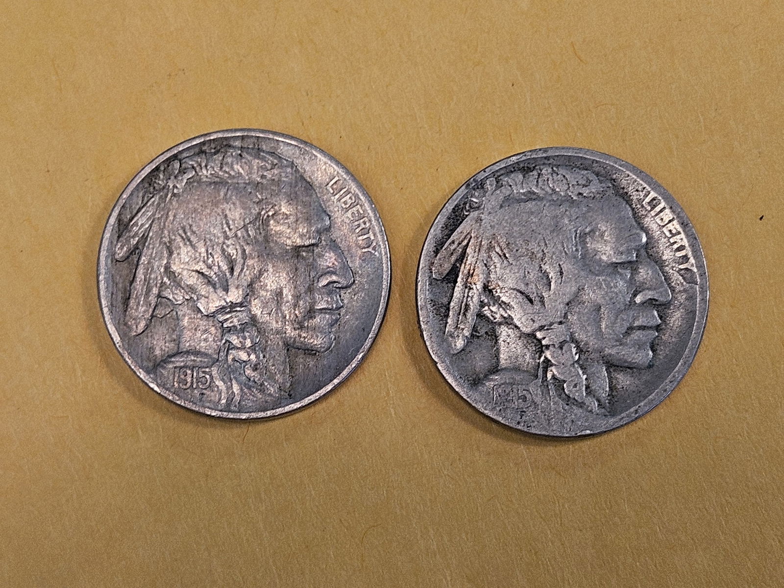 1915 and 1915-D Buffalo Nickels (1 of 4)