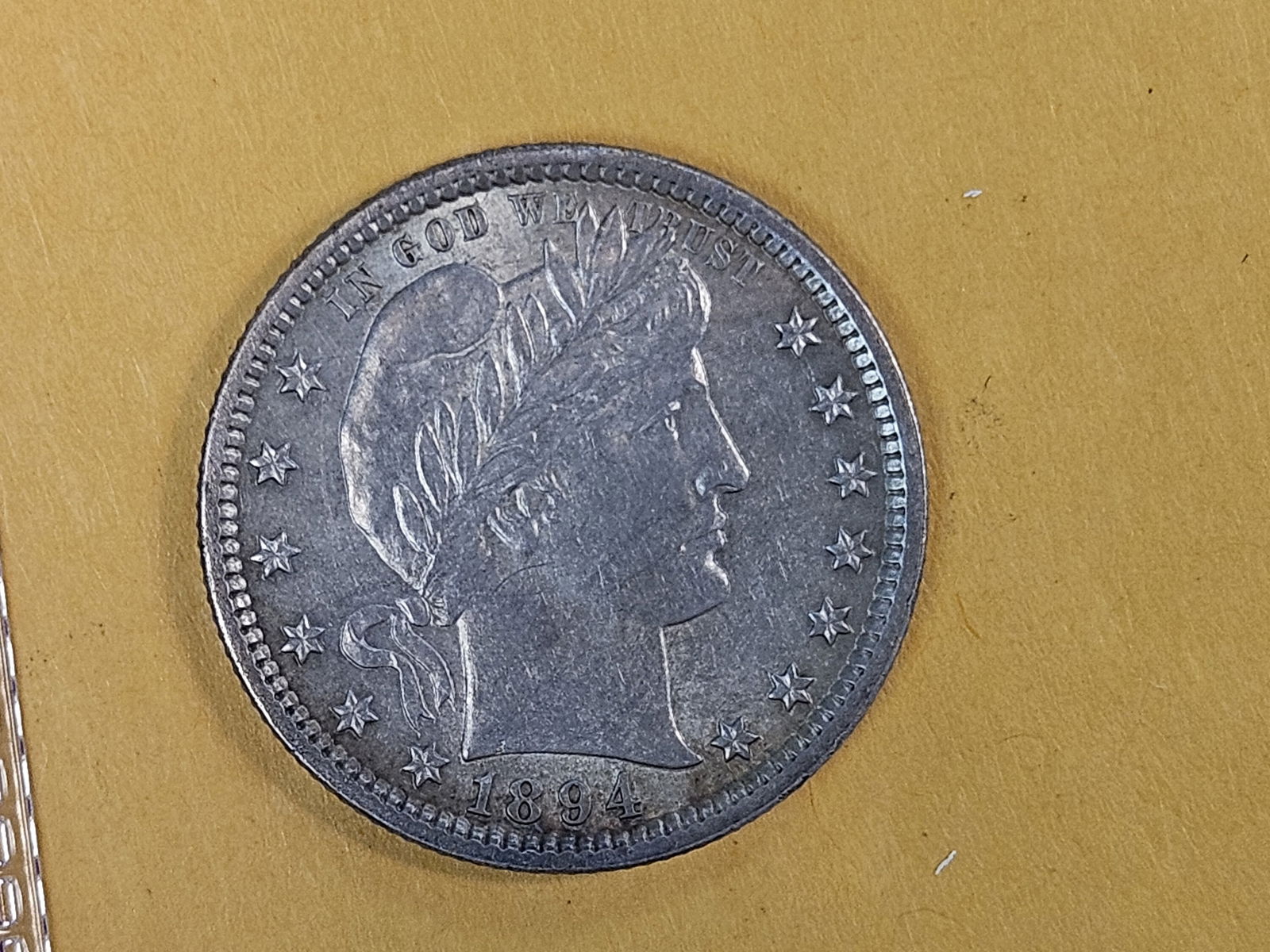 Pretty 1894 Barber Quarter in Bright Uncirculated condition - 5