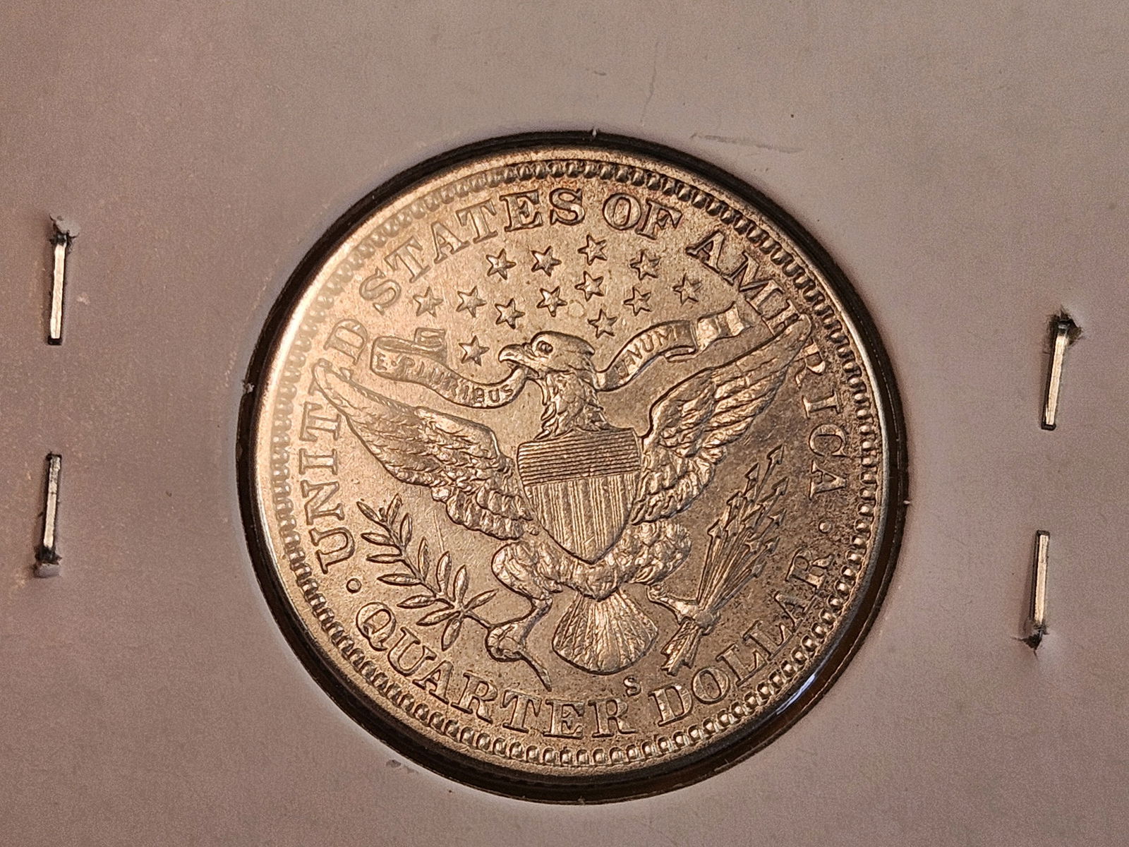 ** HIGH-GRADE! 1912-S Barber Quarter in Choice Brilliant Uncirculated - 11