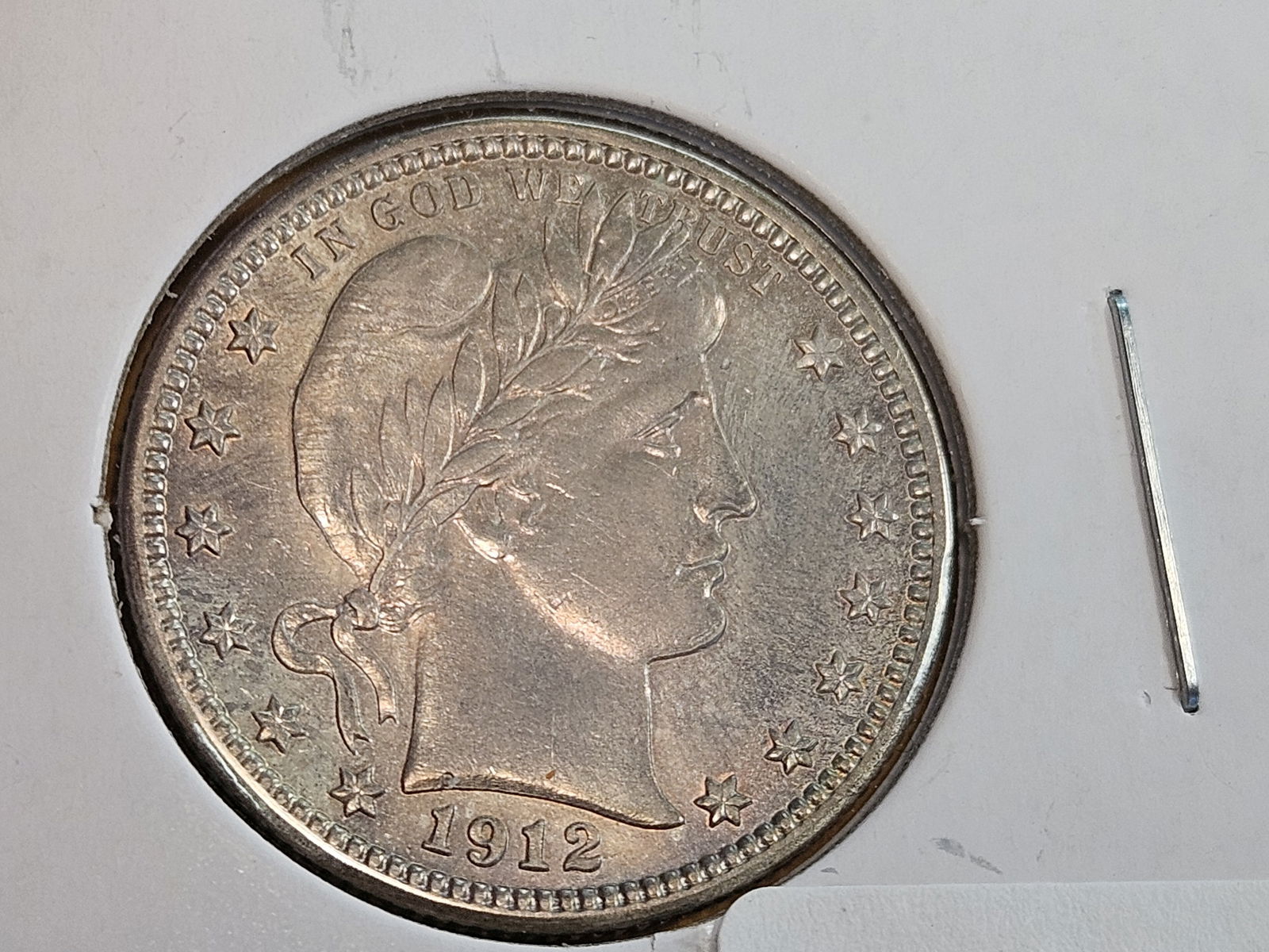 ** HIGH-GRADE! 1912-S Barber Quarter in Choice Brilliant Uncirculated - 3