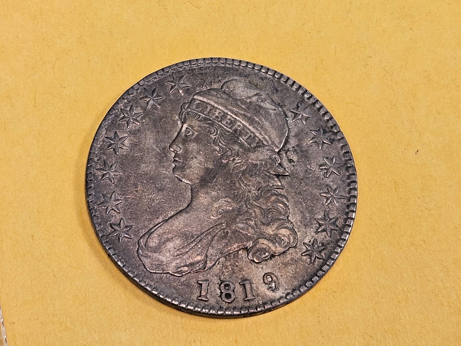 1819/8 Capped Bust Half Dollar in Extra Fine - 3