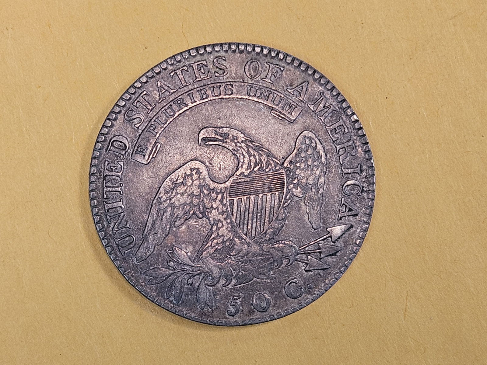 1819/8 Capped Bust Half Dollar in Extra Fine - 6