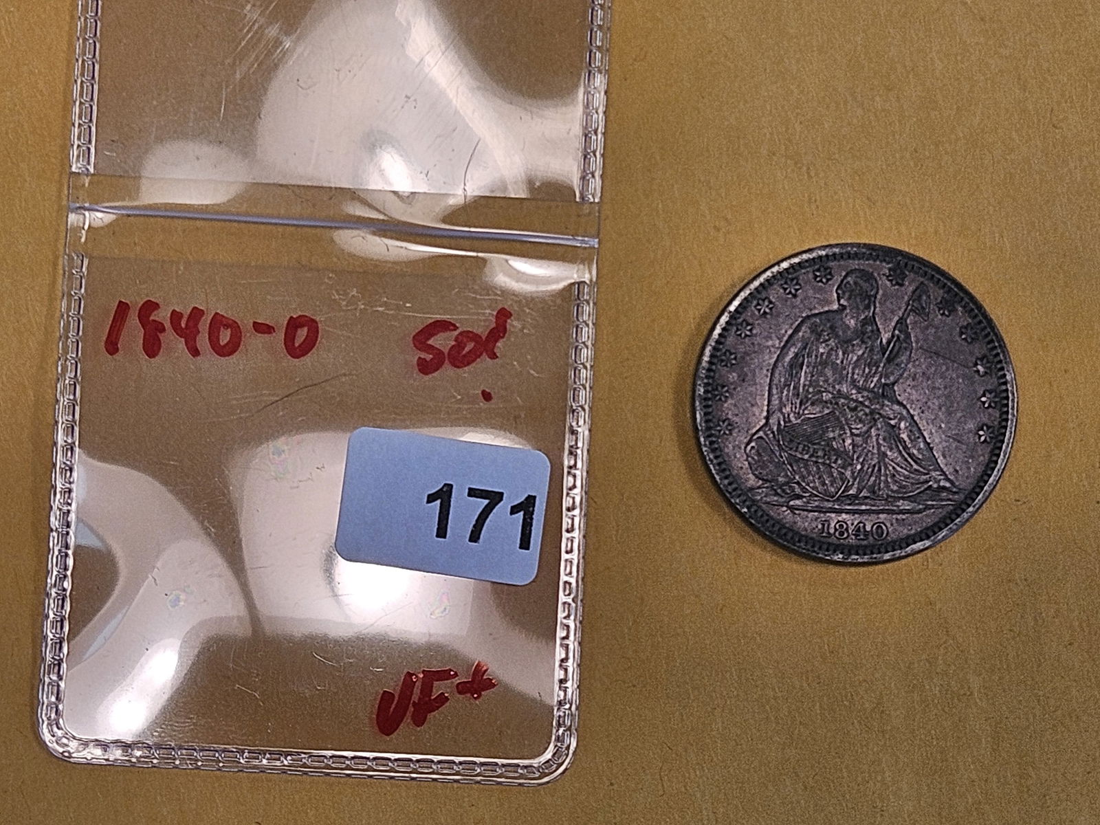 Better 1840-O Seated Liberty silver half dollar - 2