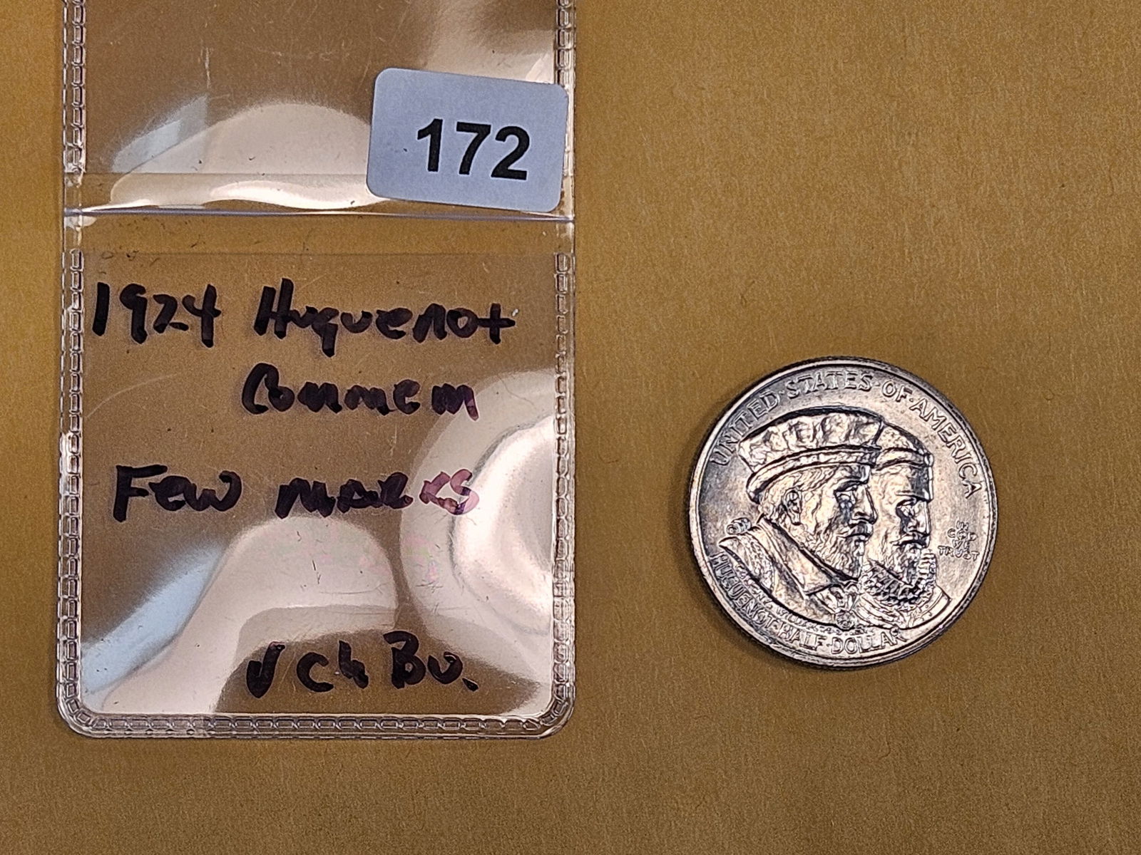 Very Choice Brilliant Uncirculated 1924 Commemorative silver Half Dollar - 2