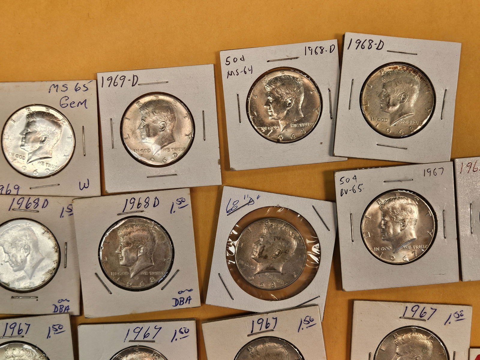 Twenty-Two silver Kennedy Half Dollars - 3