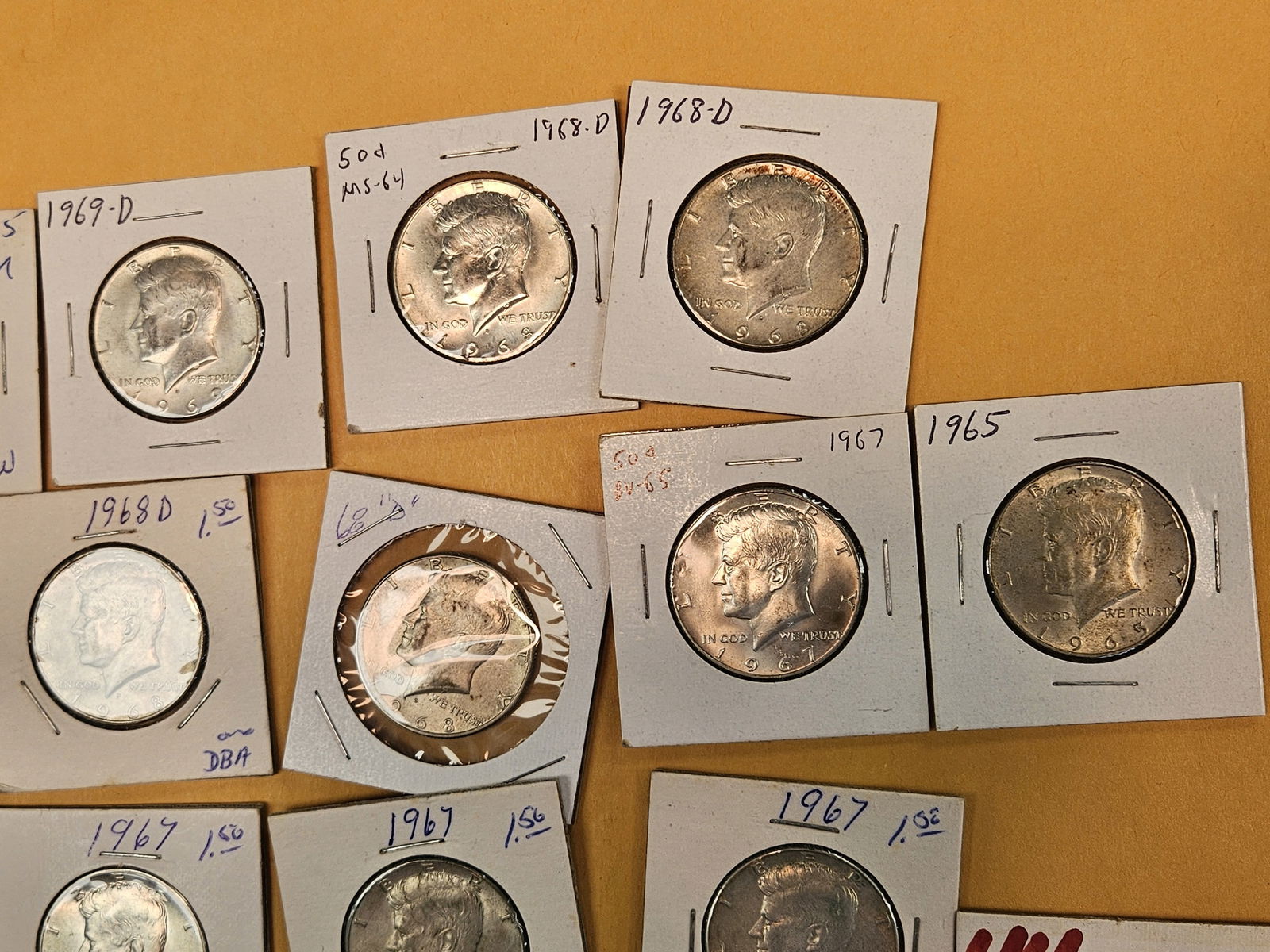 Twenty-Two silver Kennedy Half Dollars - 4
