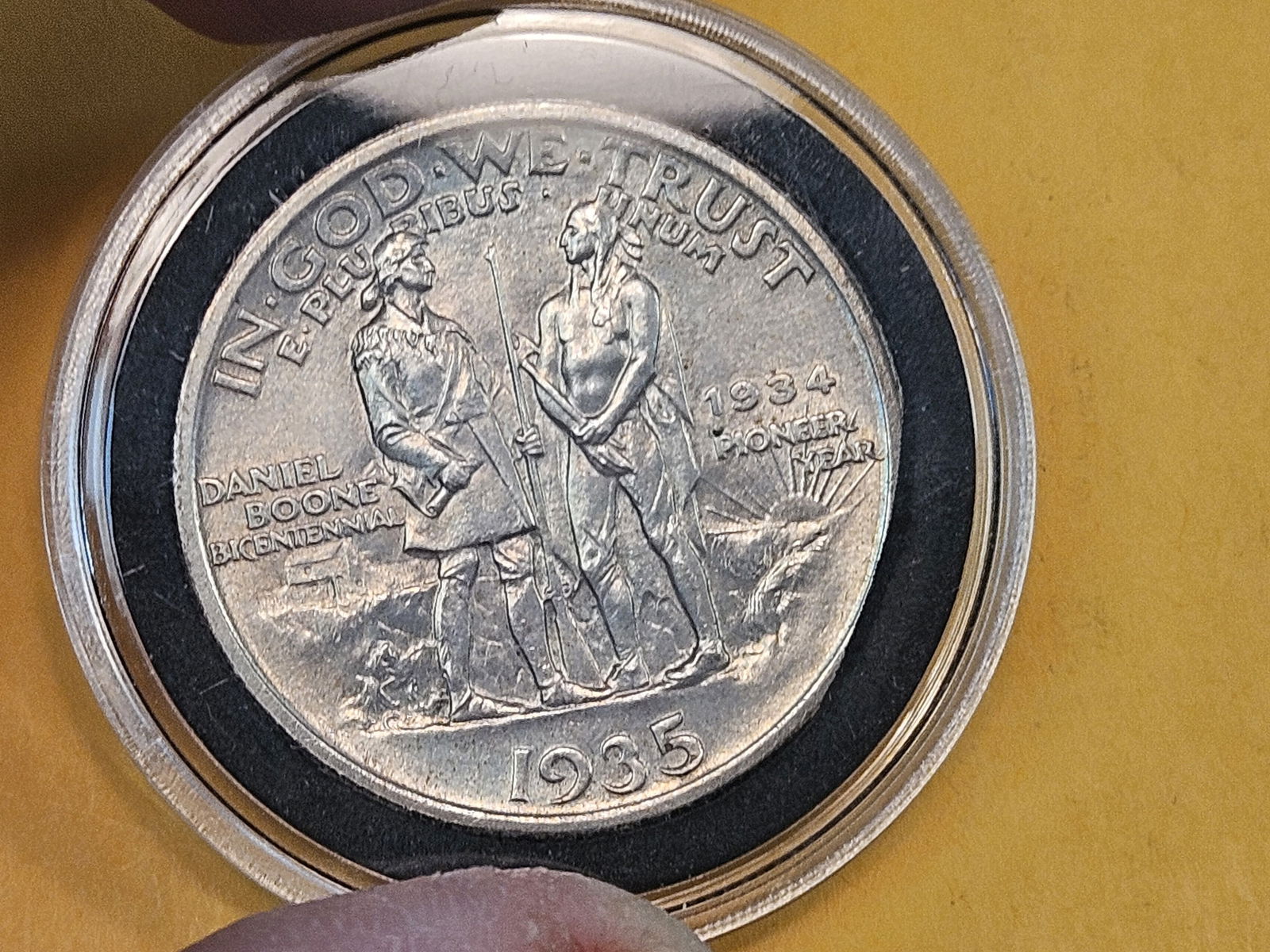 Choice Brilliant Uncirculated 1935 Commemorative Silver Half Dollar - 4