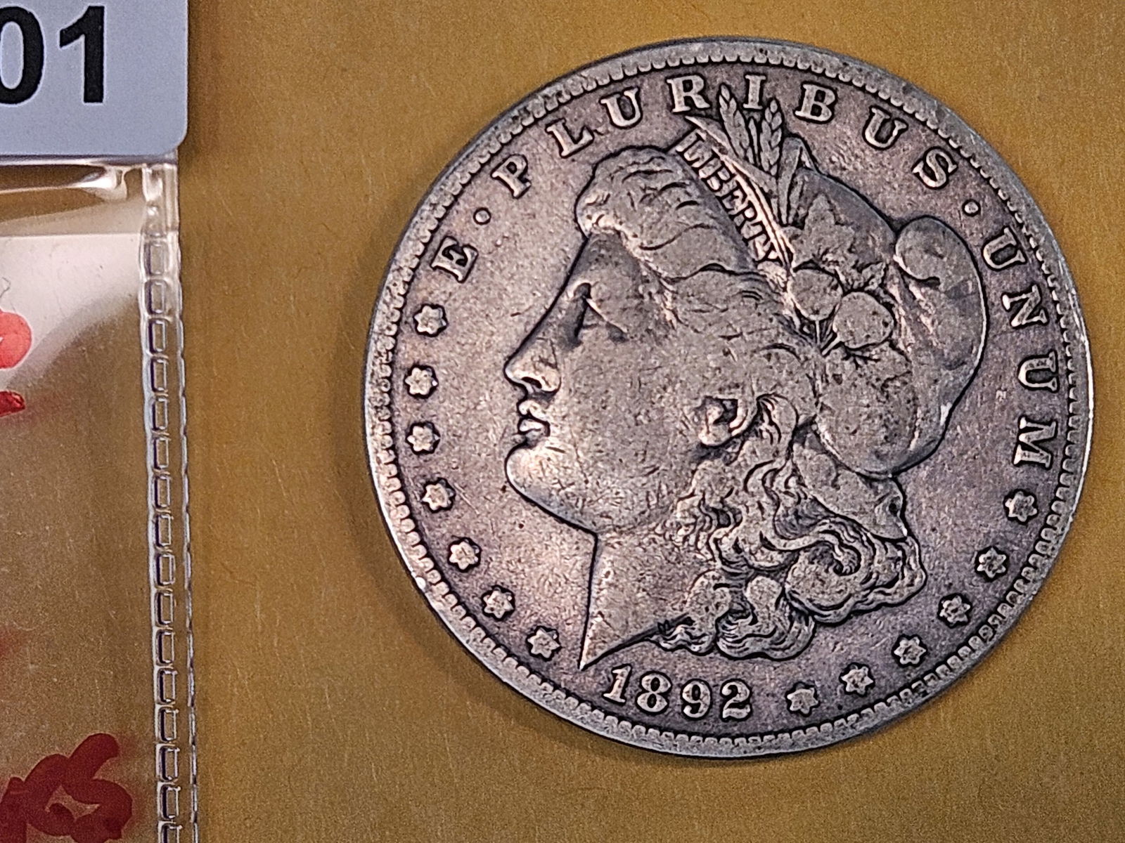 * Semi-Key 1892-S Morgan Dollar in Fine plus (1 of 4)