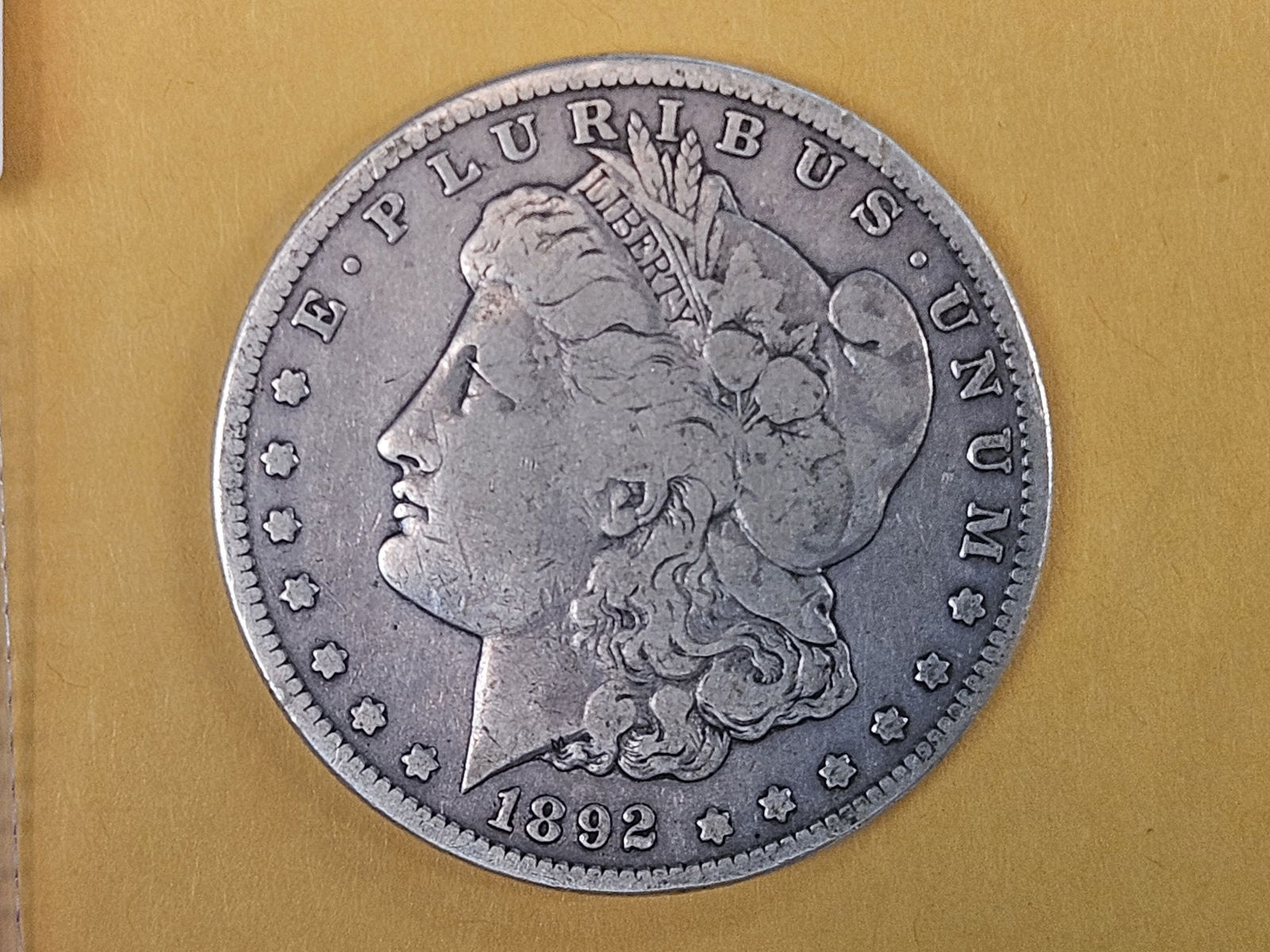 * Semi-Key 1892-S Morgan Dollar in Fine plus - 3