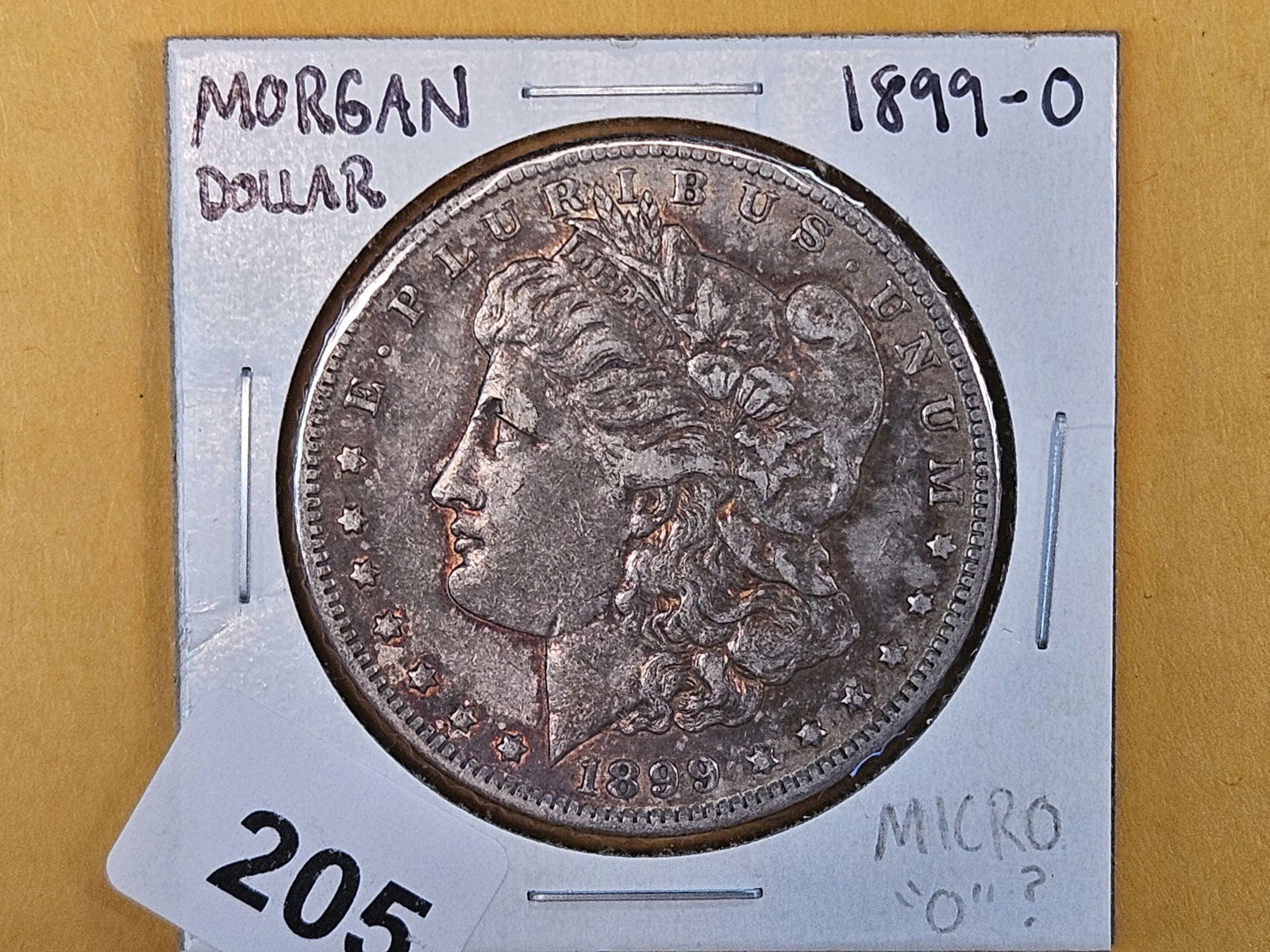 1899-O Micro "O" Morgan silver dollar: Circulated 