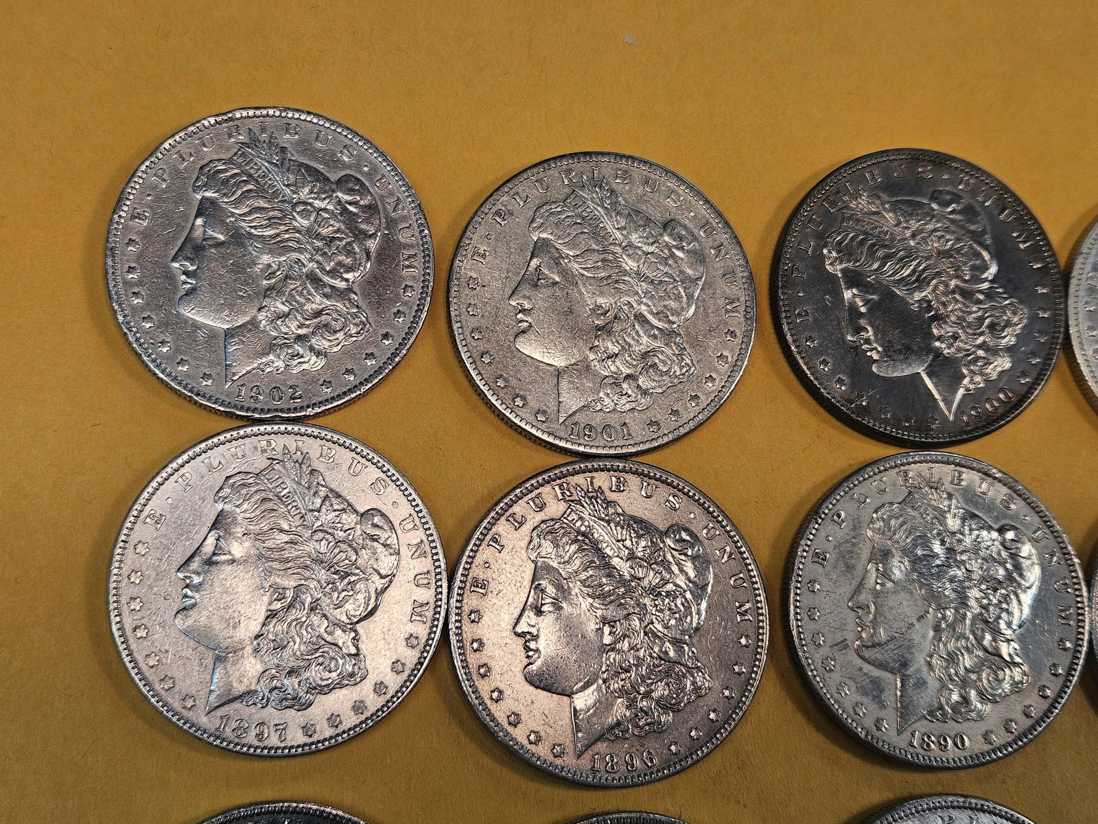 ** FULL ROLL ** Twenty About Uncirculated Morgan Silver Dollars - 2