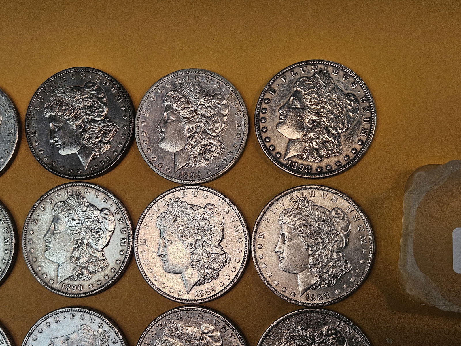 ** FULL ROLL ** Twenty About Uncirculated Morgan Silver Dollars - 4