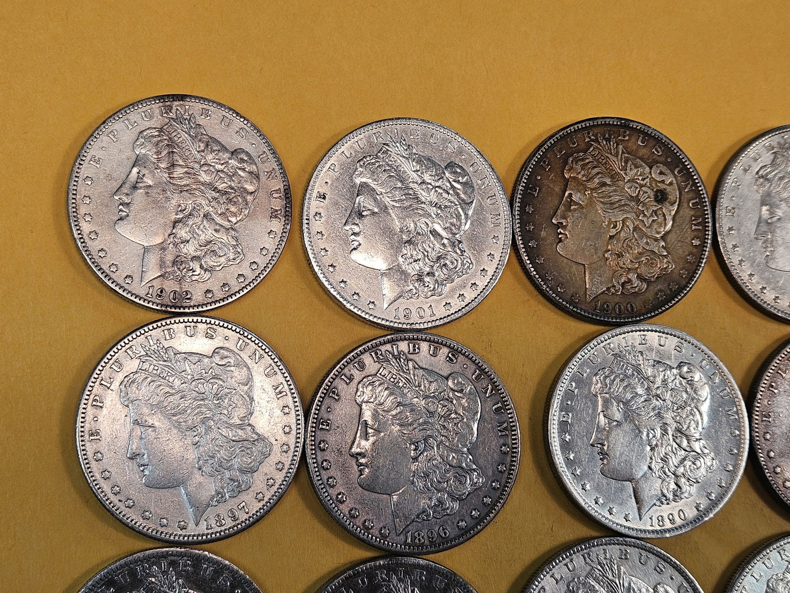 ** FULL ROLL ** Twenty About Uncirculated Morgan Silver Dollars - 2