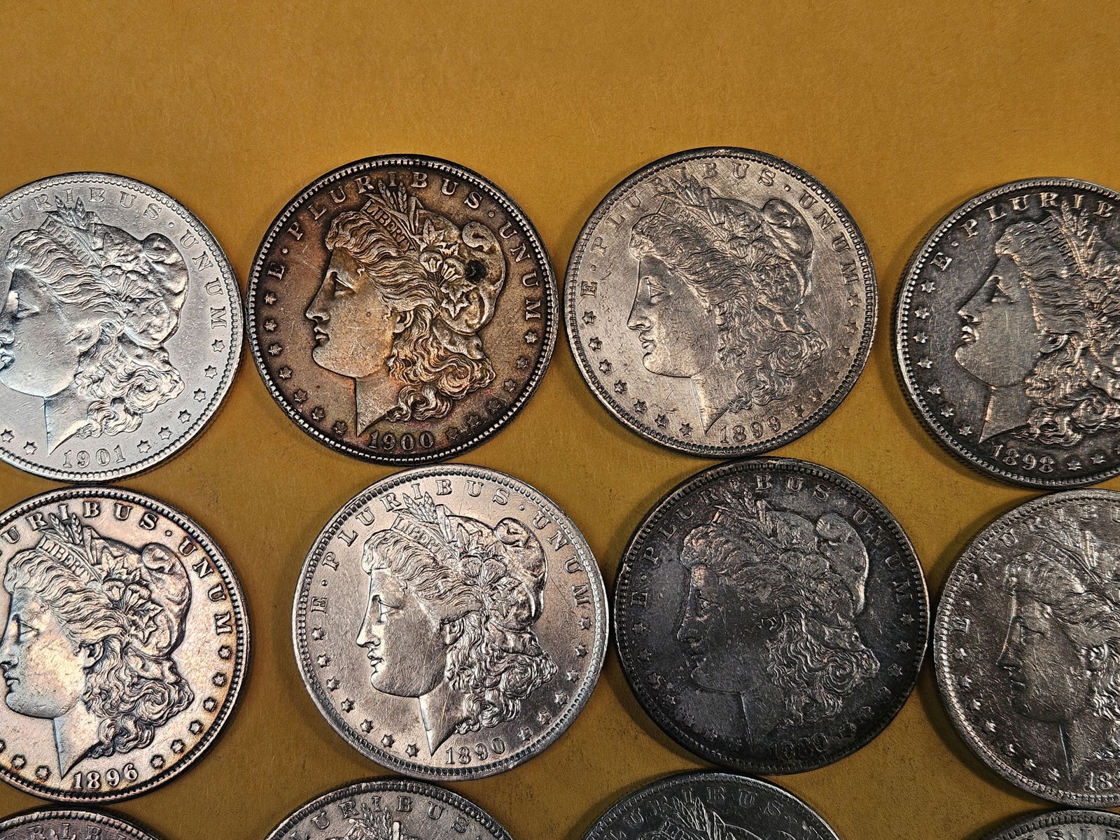 ** FULL ROLL ** Twenty About Uncirculated Morgan Silver Dollars - 3