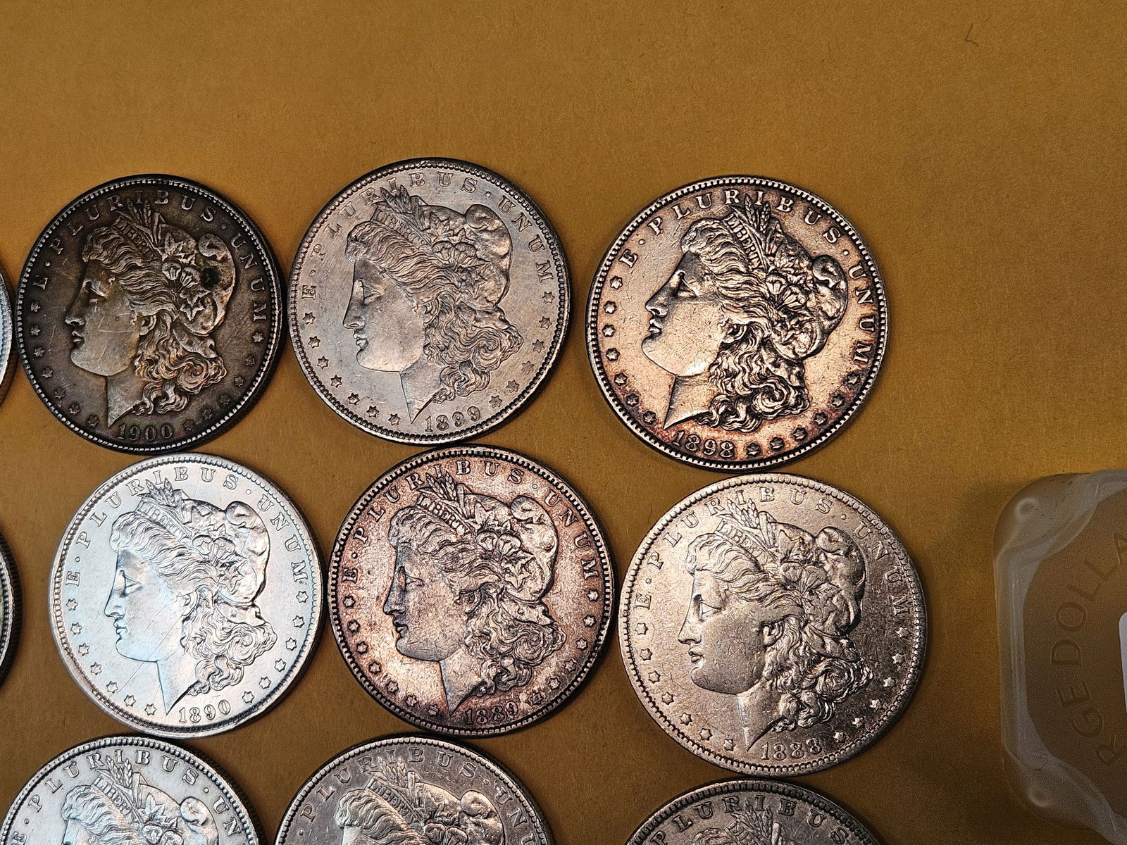 ** FULL ROLL ** Twenty About Uncirculated Morgan Silver Dollars - 4