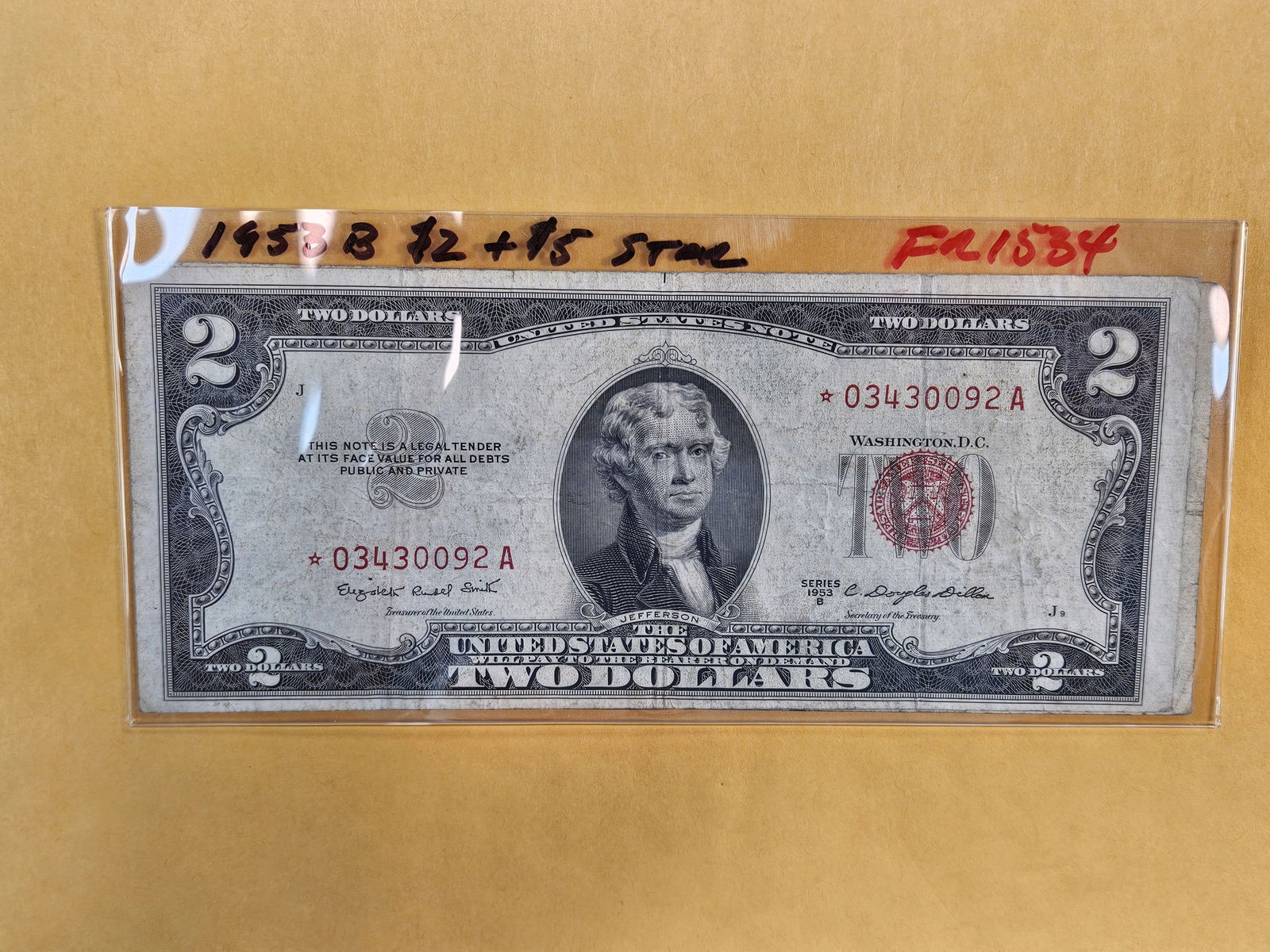 Two RED Seal STAR Replacement Notes - 2