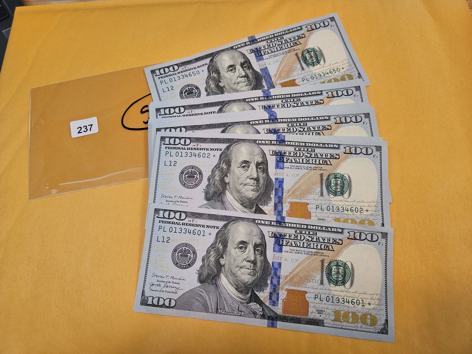 ** HIGHLIGHT ** FIFTY $100 Crisp Uncirculated CONSECUTIVE STAR REPLACEMENT FRNs! - 2