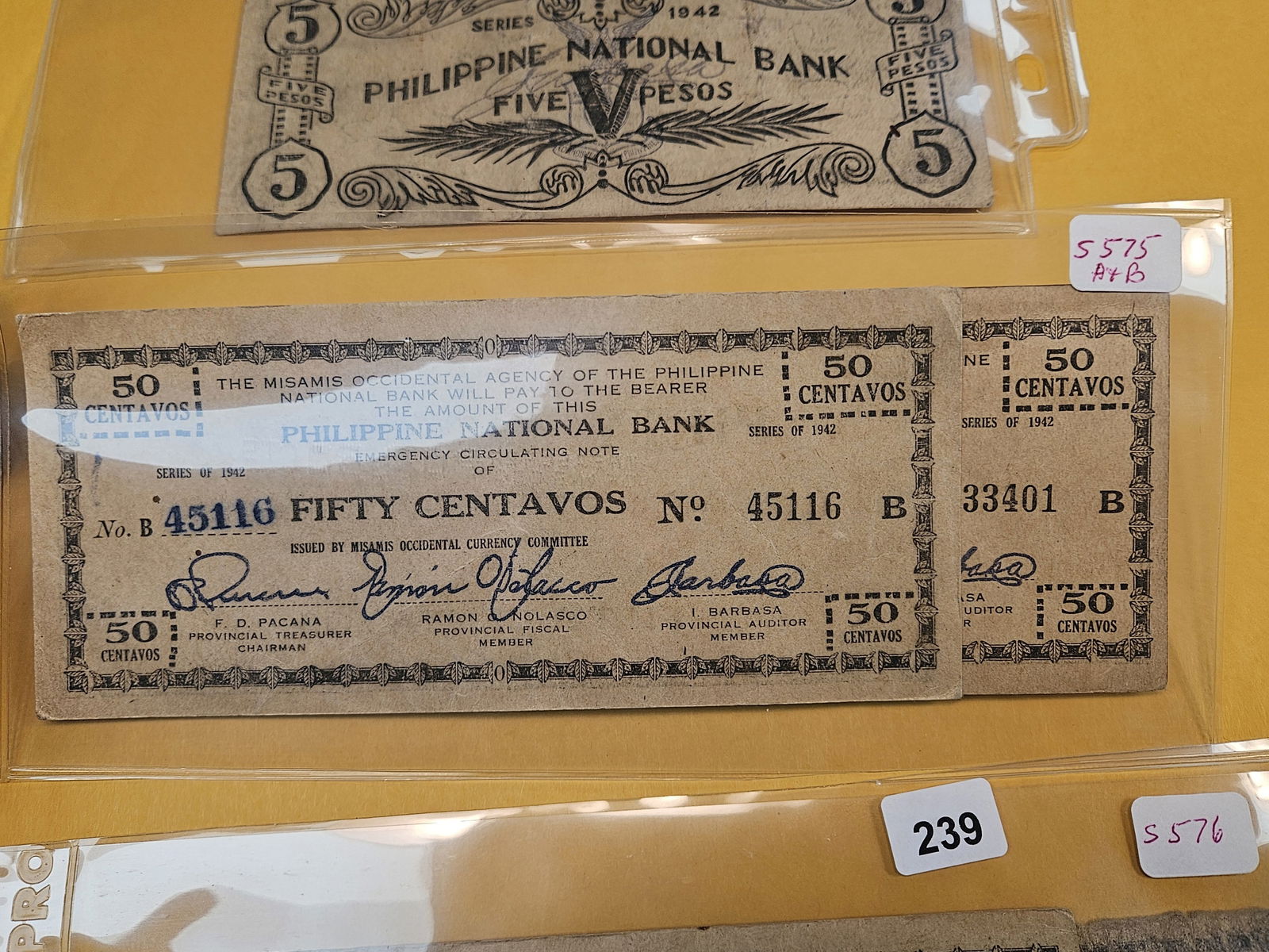 Five scarcer Philippines Notes - 4