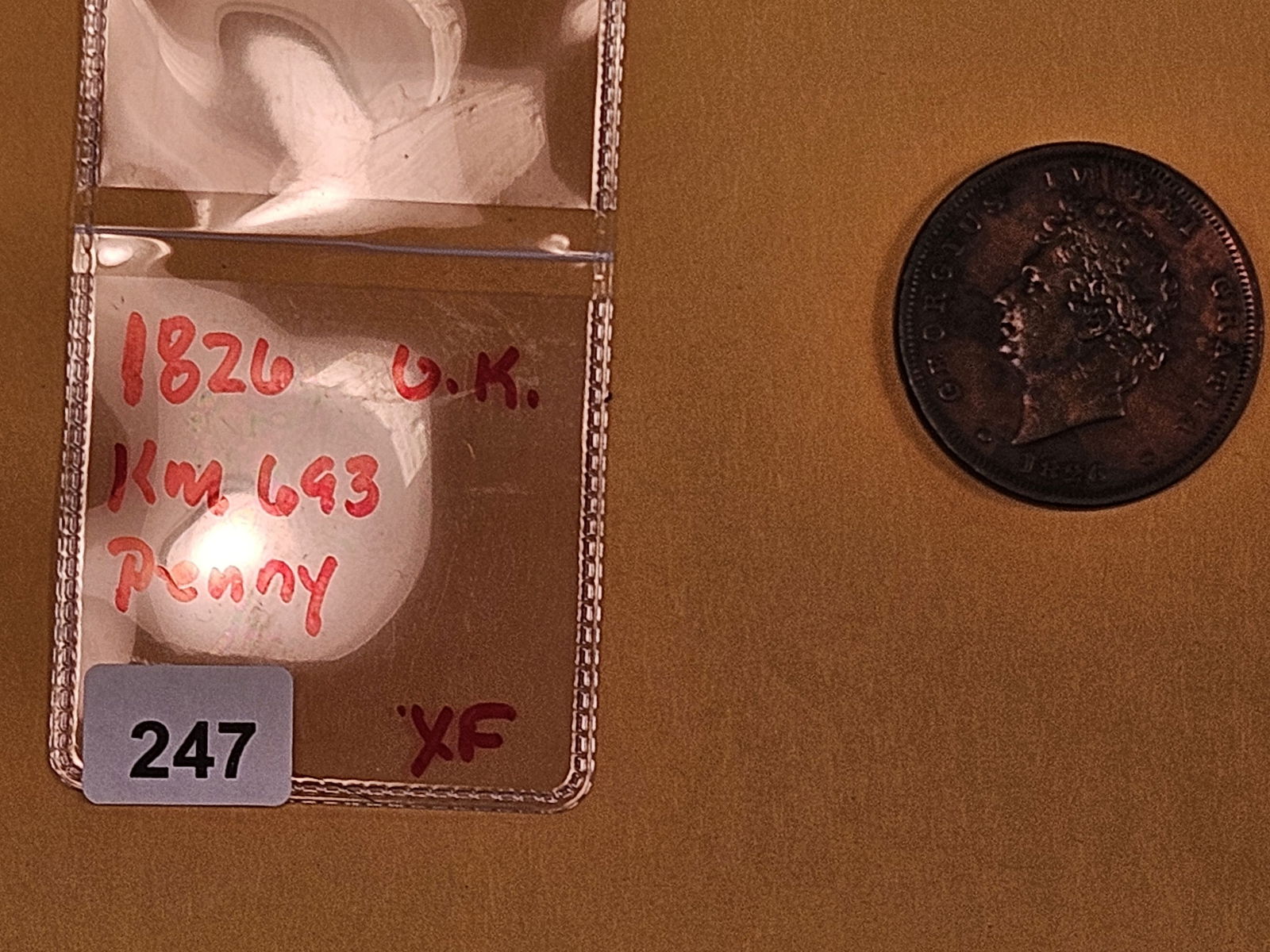 1826 Great Britain Penny in Extra Fine - 2