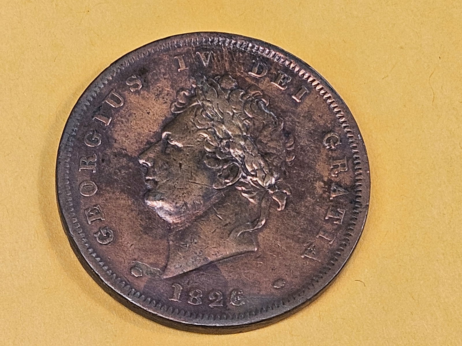 1826 Great Britain Penny in Extra Fine - 3