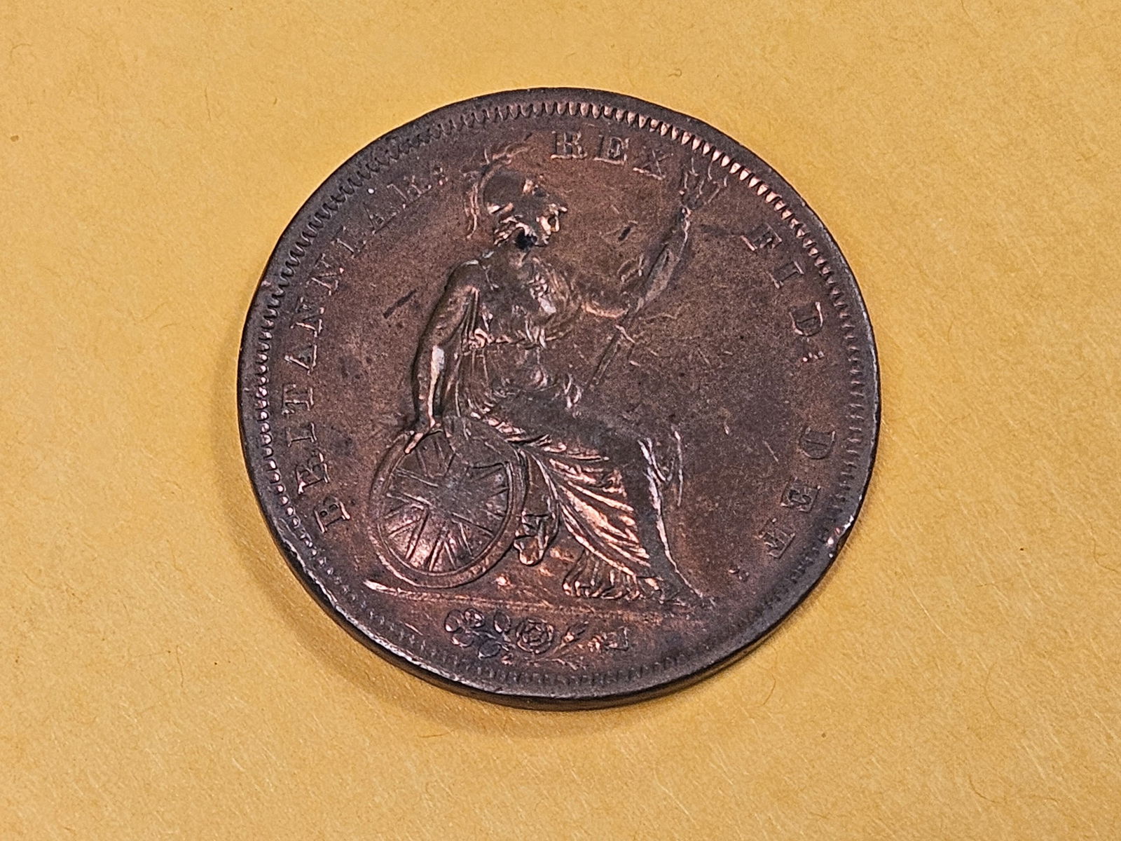 1826 Great Britain Penny in Extra Fine - 5
