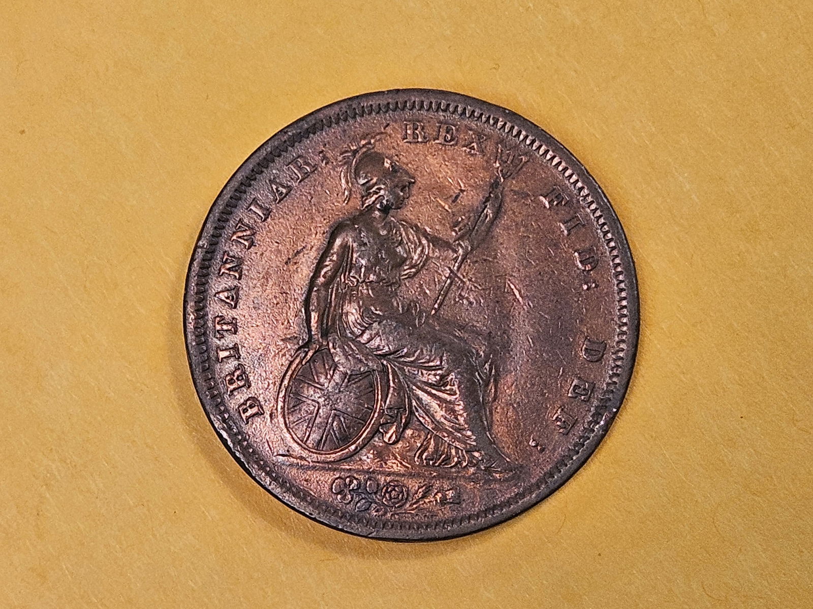 1826 Great Britain Penny in Extra Fine - 6