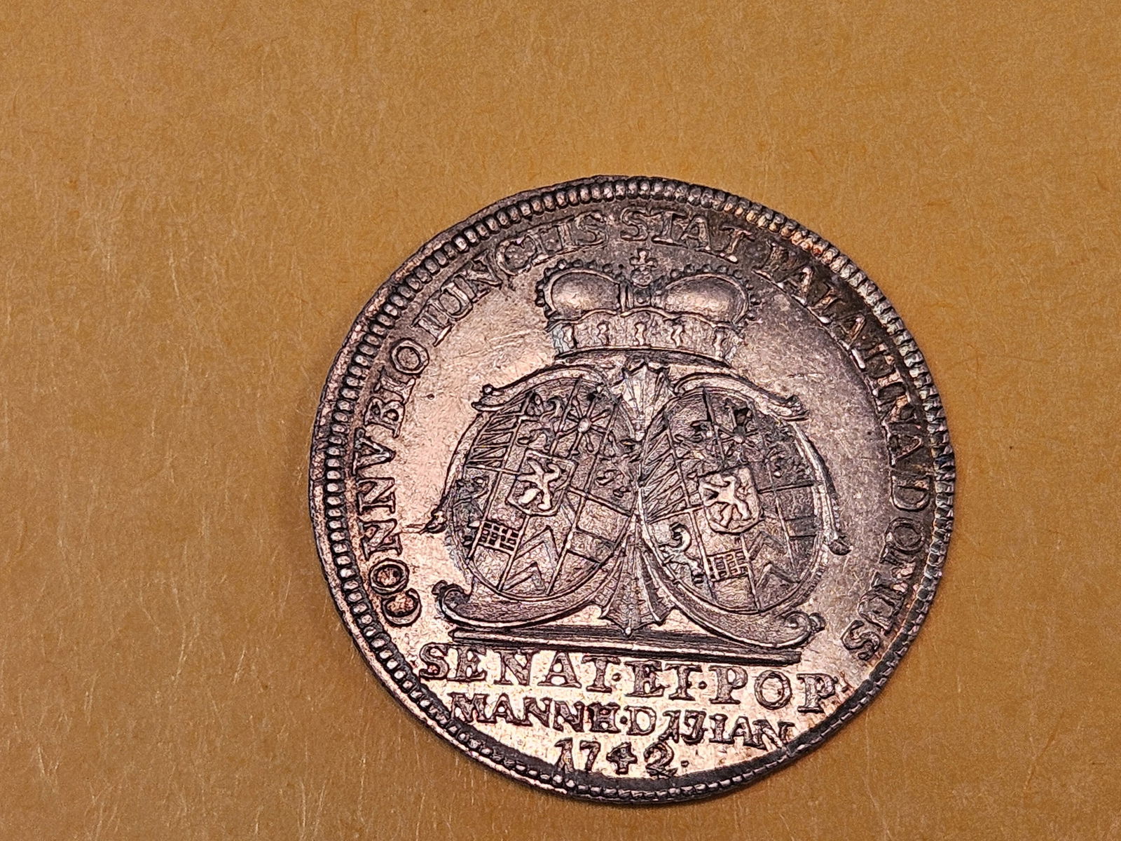 ** RARE ** GEM Prooflike 1742 Germany Silver PATTERN!!! - 11