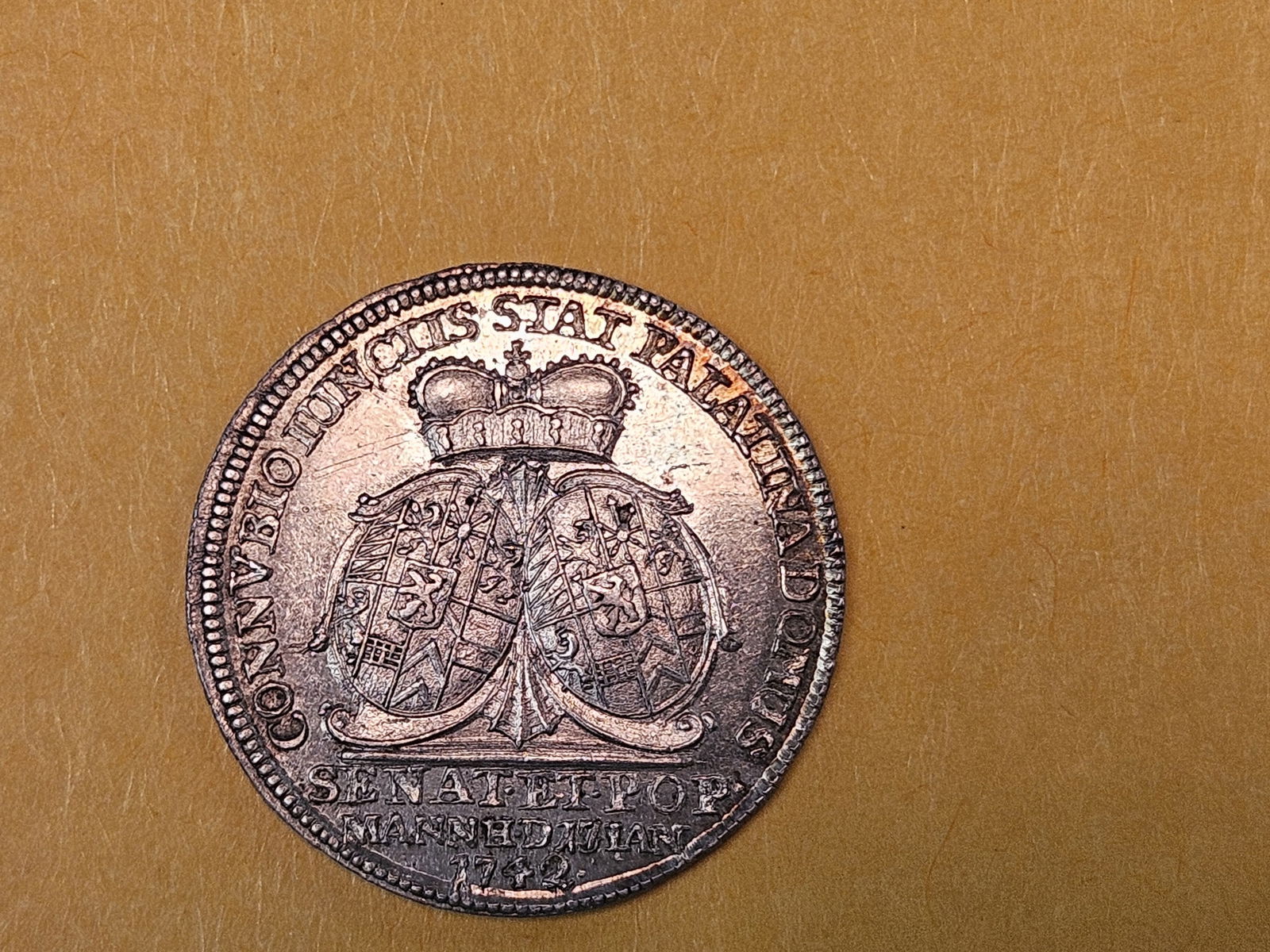 ** RARE ** GEM Prooflike 1742 Germany Silver PATTERN!!! - 14