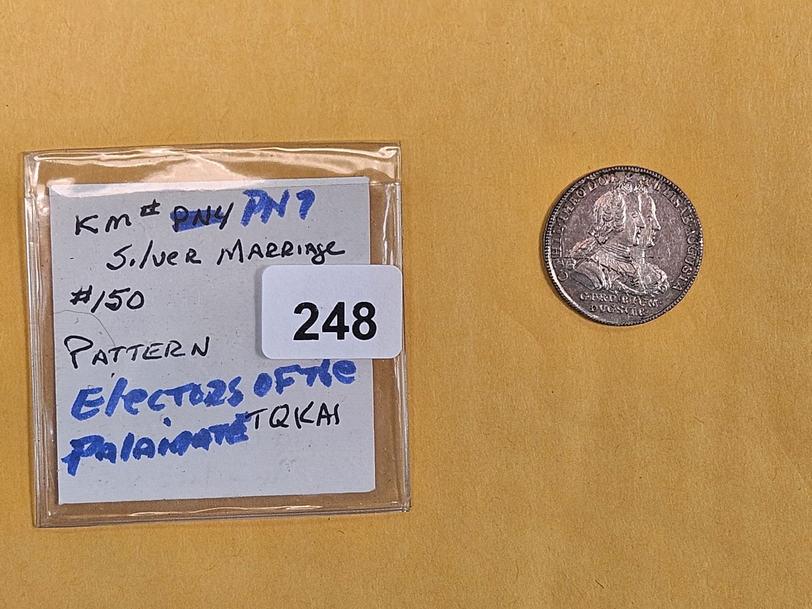 ** RARE ** GEM Prooflike 1742 Germany Silver PATTERN!!! - 2